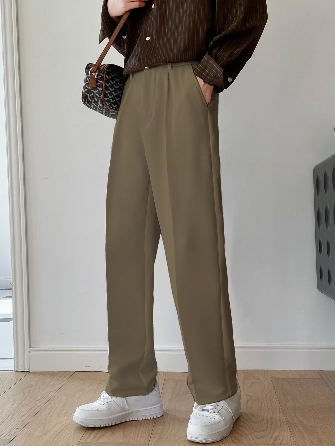 Men Semi Formal Straight Fit Korean Pants - Image 30