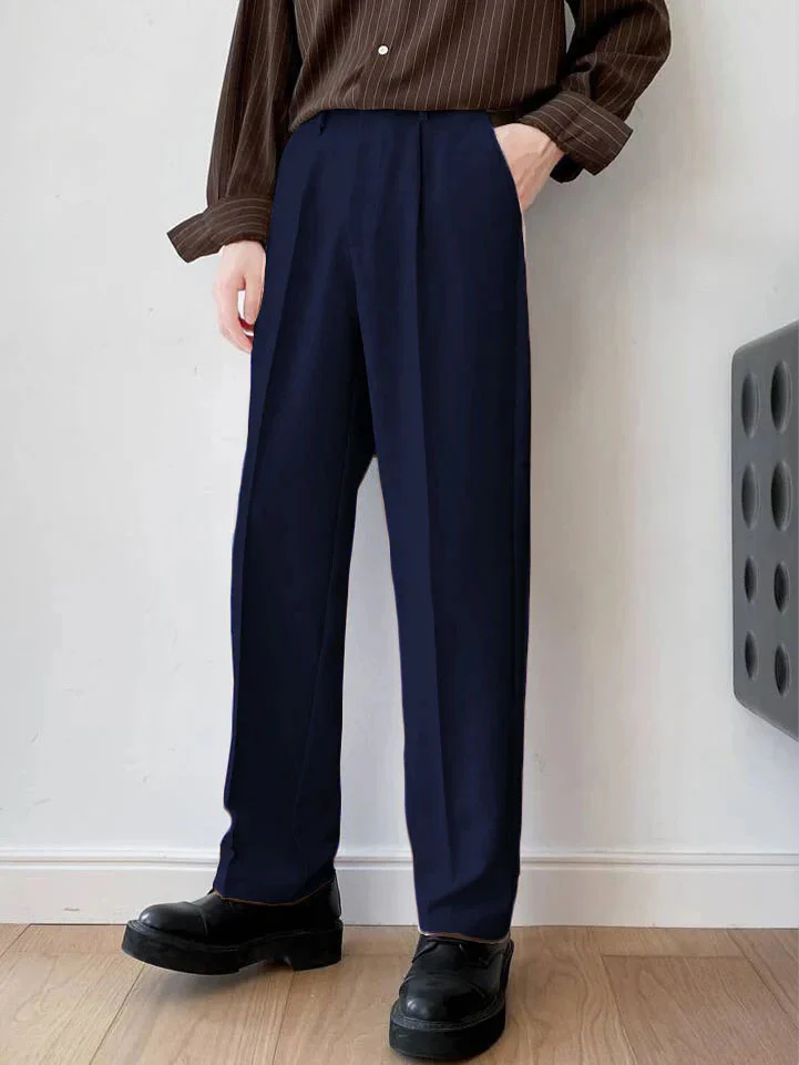 Men Semi Formal Straight Fit Korean Pants - Image 7