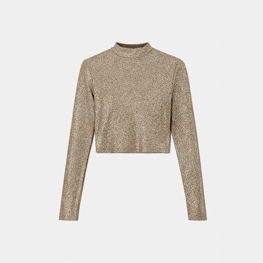 Moonlit Shimmer Crop Top - Image 6