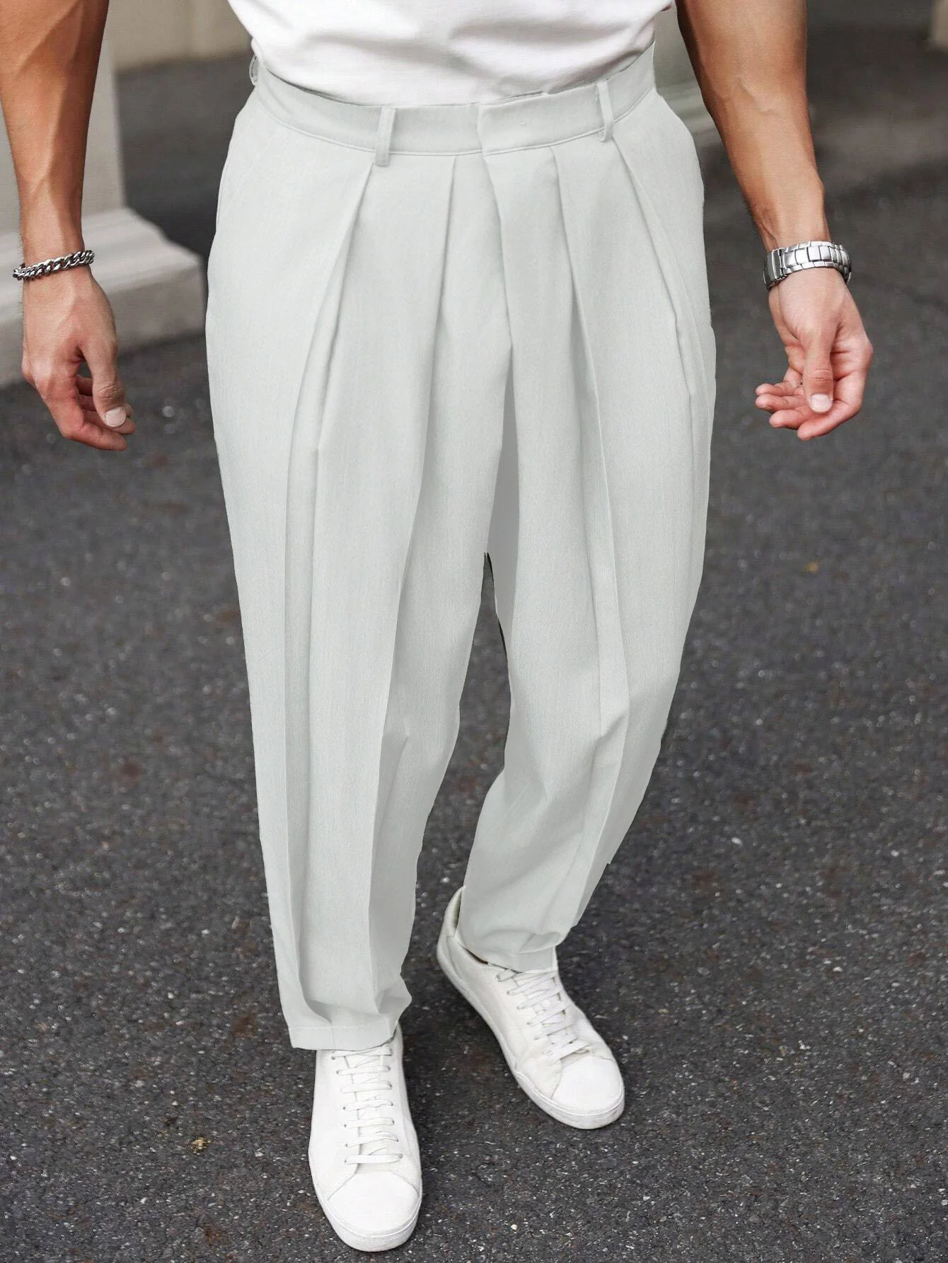 Neat Pleats Tailored Linen Pants - Image 8