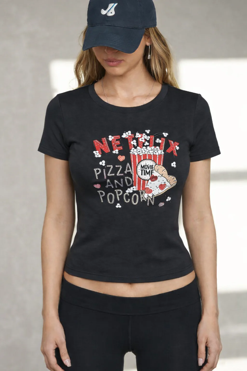 Netflix And Chill Baby Tee - Image 3