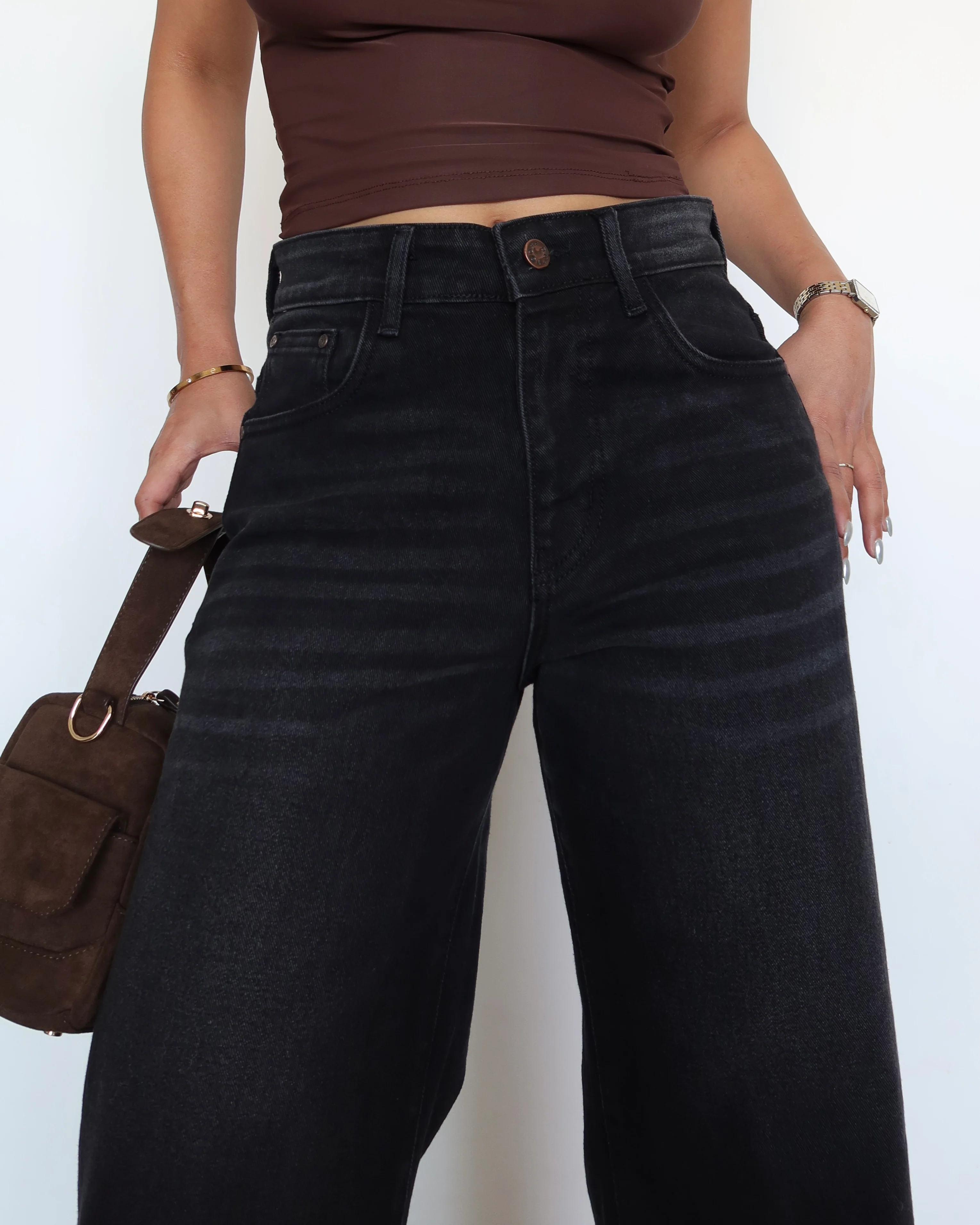 Night Burst Wide Leg Jeans - Image 2