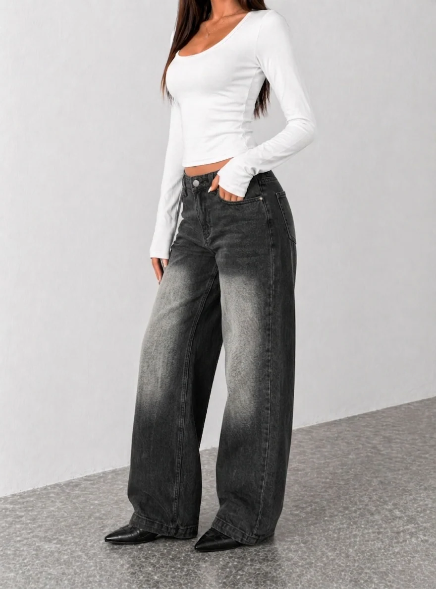 Night Flame Baggy Jeans - Image 3