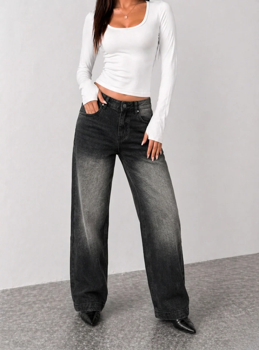 Night Flame Baggy Jeans - Image 5