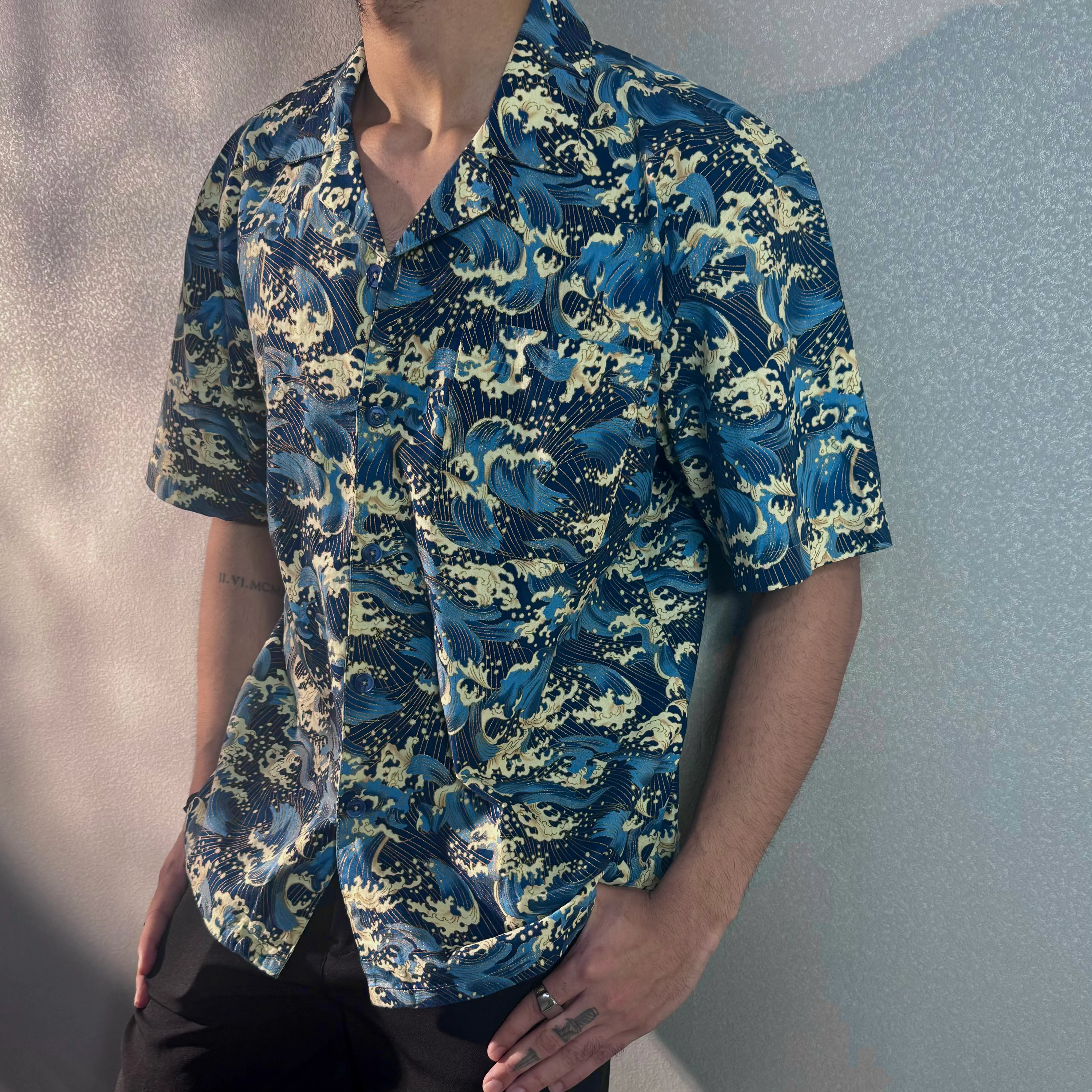 Ocean Wave Dynasty Structured Shirt - Image 3
