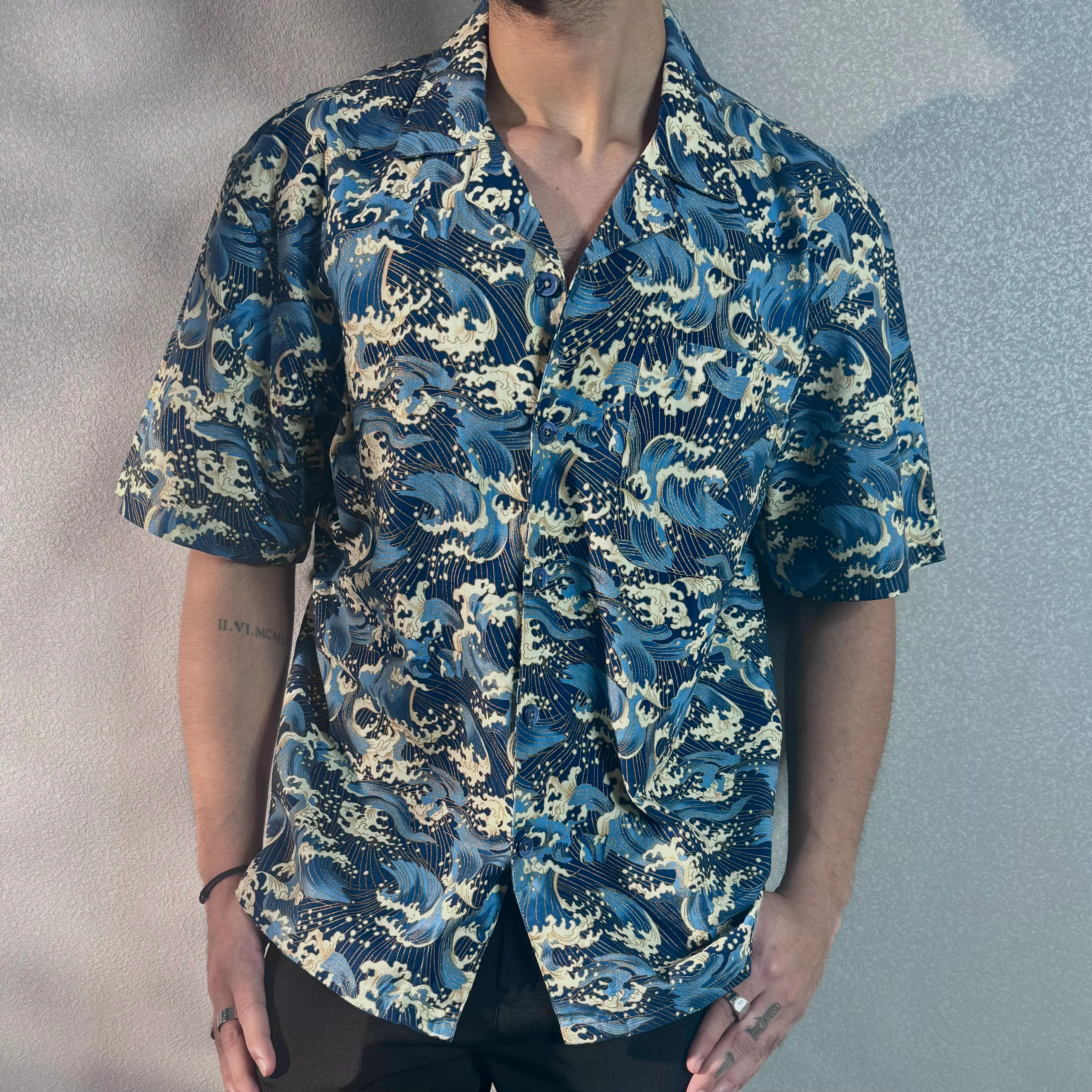 Ocean Wave Dynasty Structured Shirt - Image 4