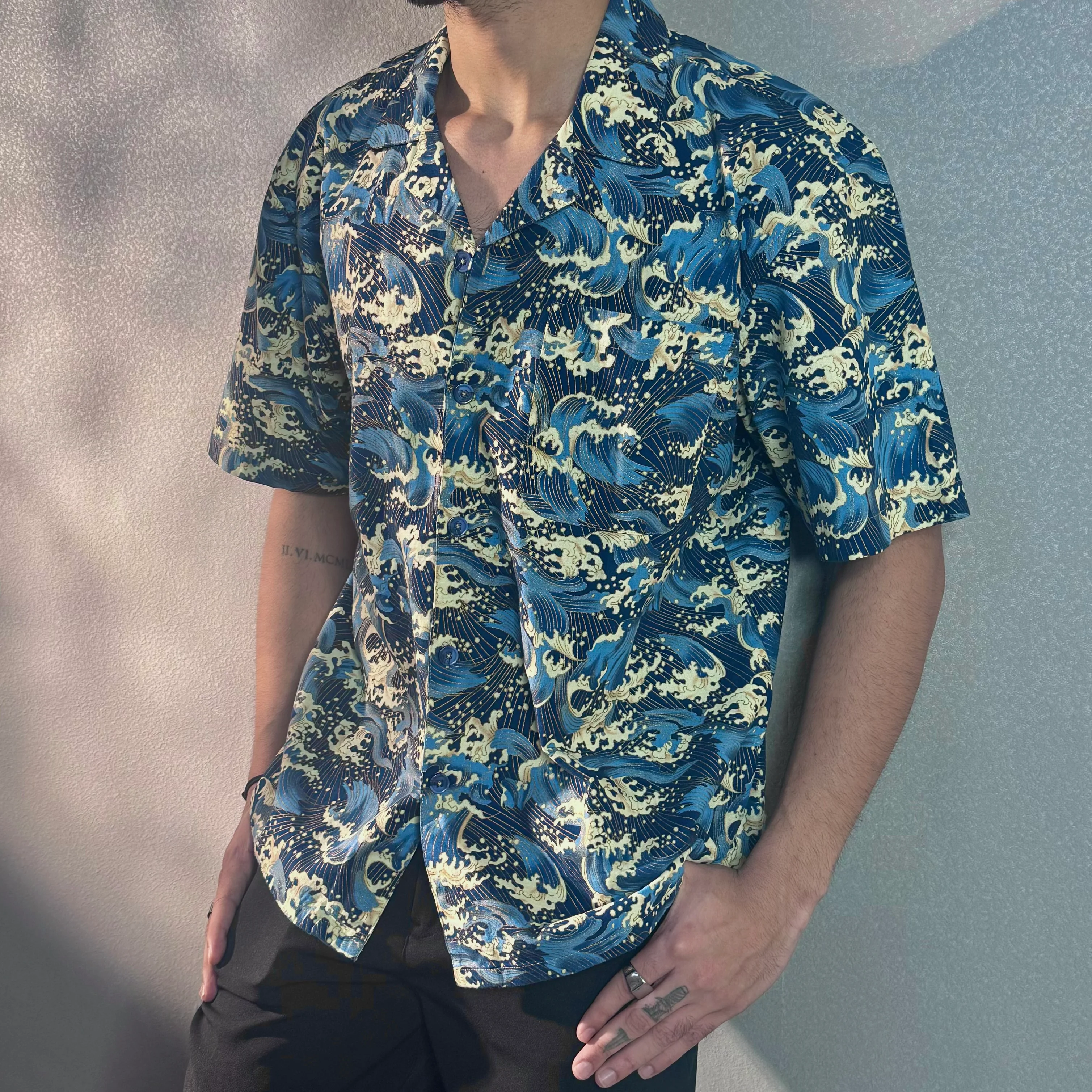 Ocean Wave Dynasty Structured Shirt - Image 5