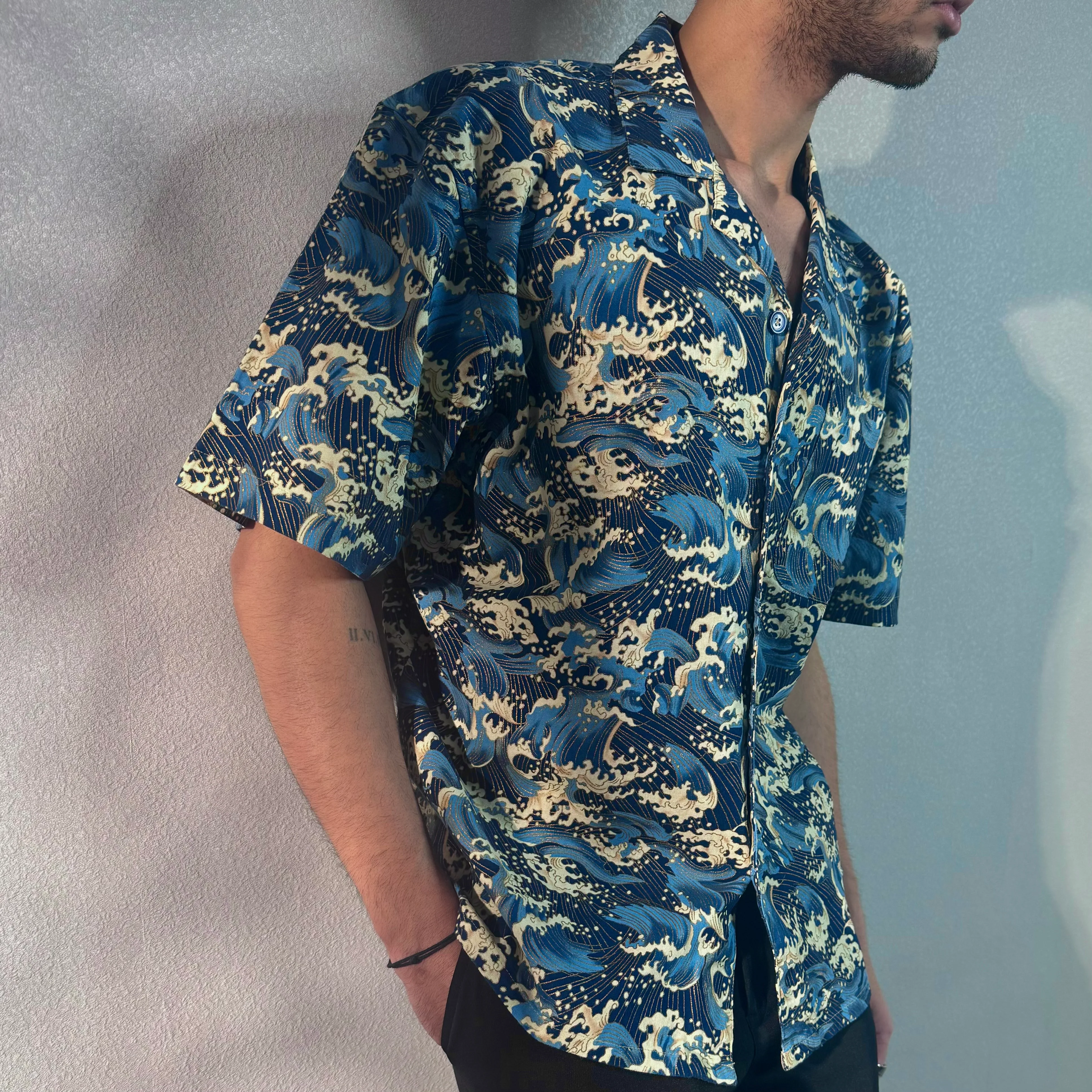 Ocean Wave Dynasty Structured Shirt - Image 7