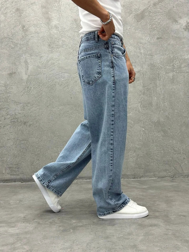 Oh So Vintage Men Baggy Jeans - Image 6