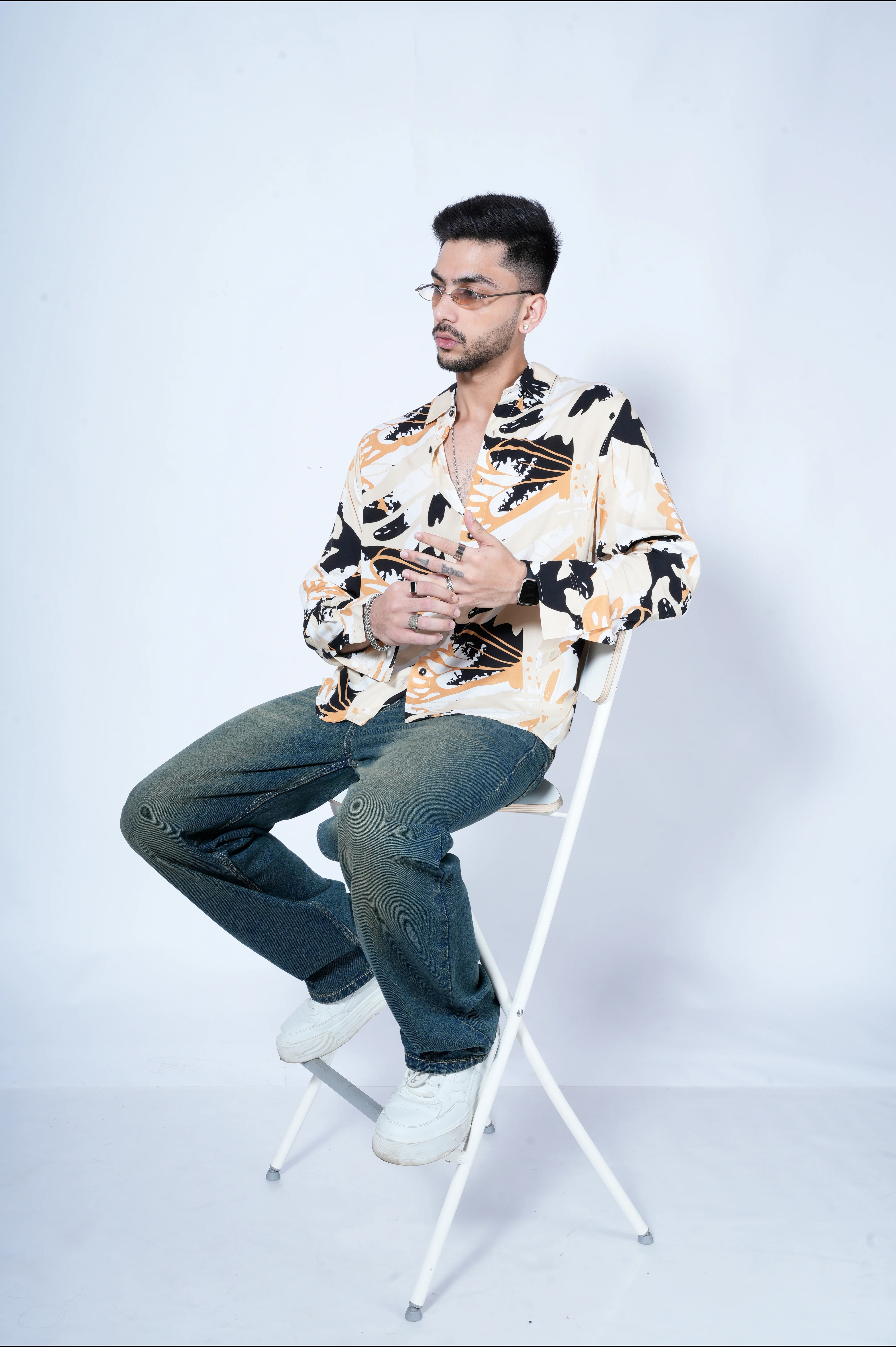 Peaceful Woods Print Full Sleeves Print Shirt - Image 4