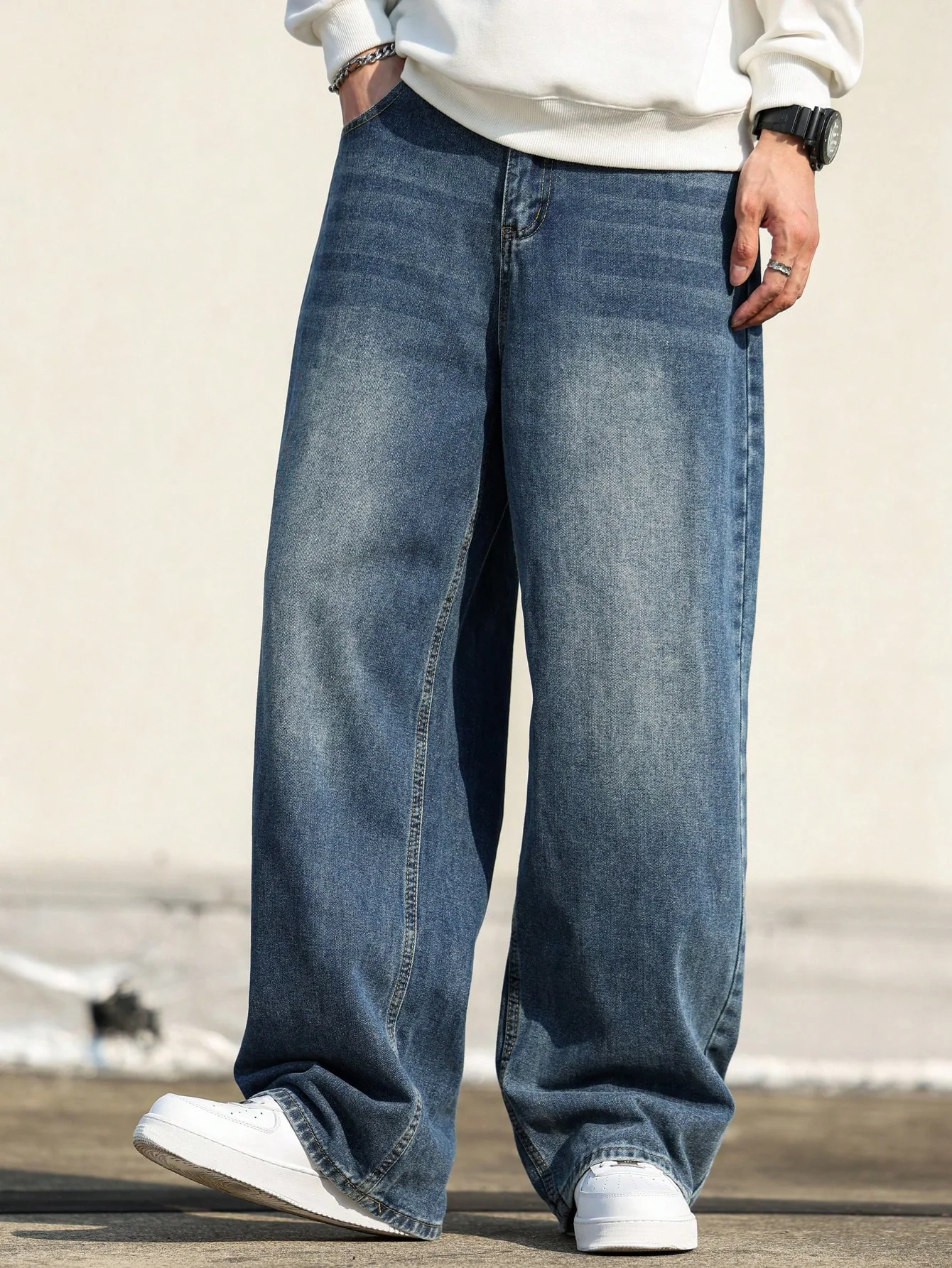 Phantom Blue Baggy Jeans - Image 6