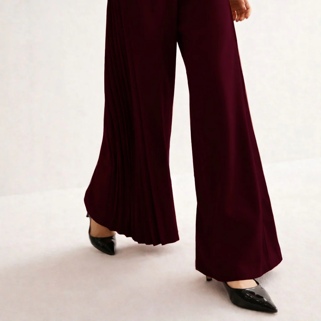 Pleat Please Wide Leg Pants - Image 14