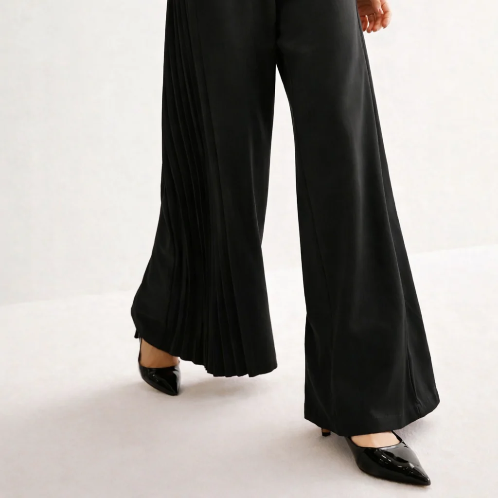 Pleat Please Wide Leg Pants - Image 3