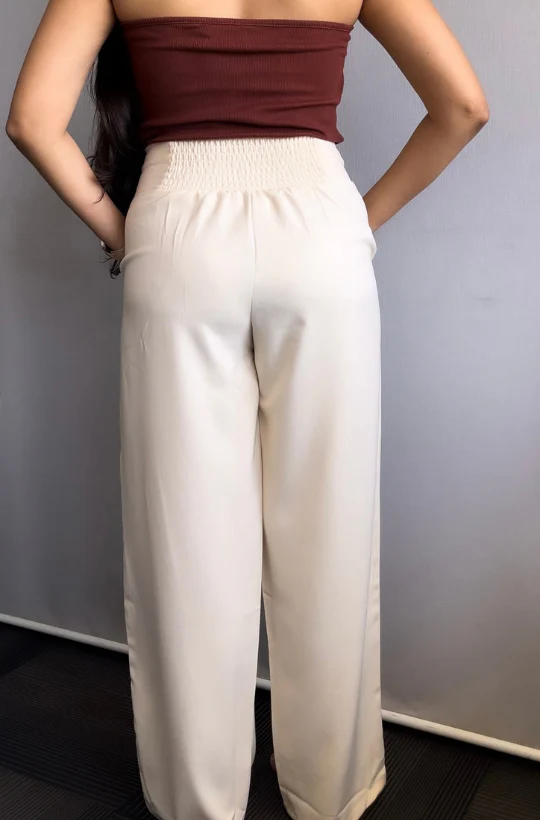 Pleated Detail High Waist Pants - Image 10