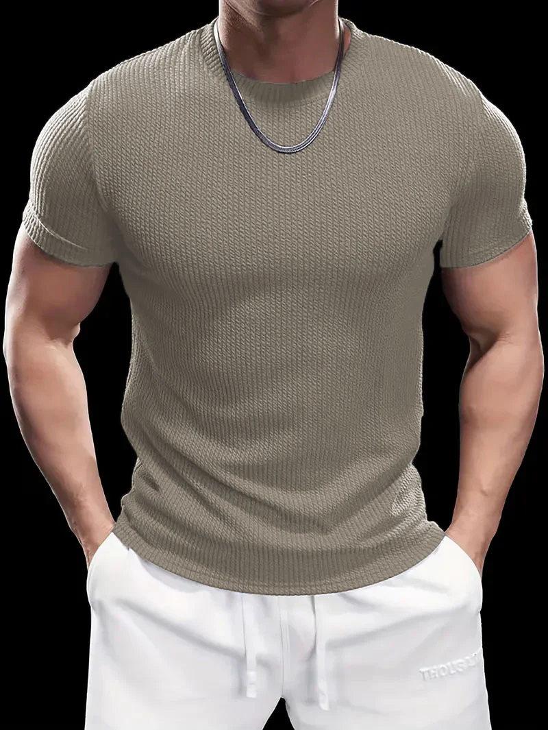 Premium Textured Round Neck T- Shirt - Image 11