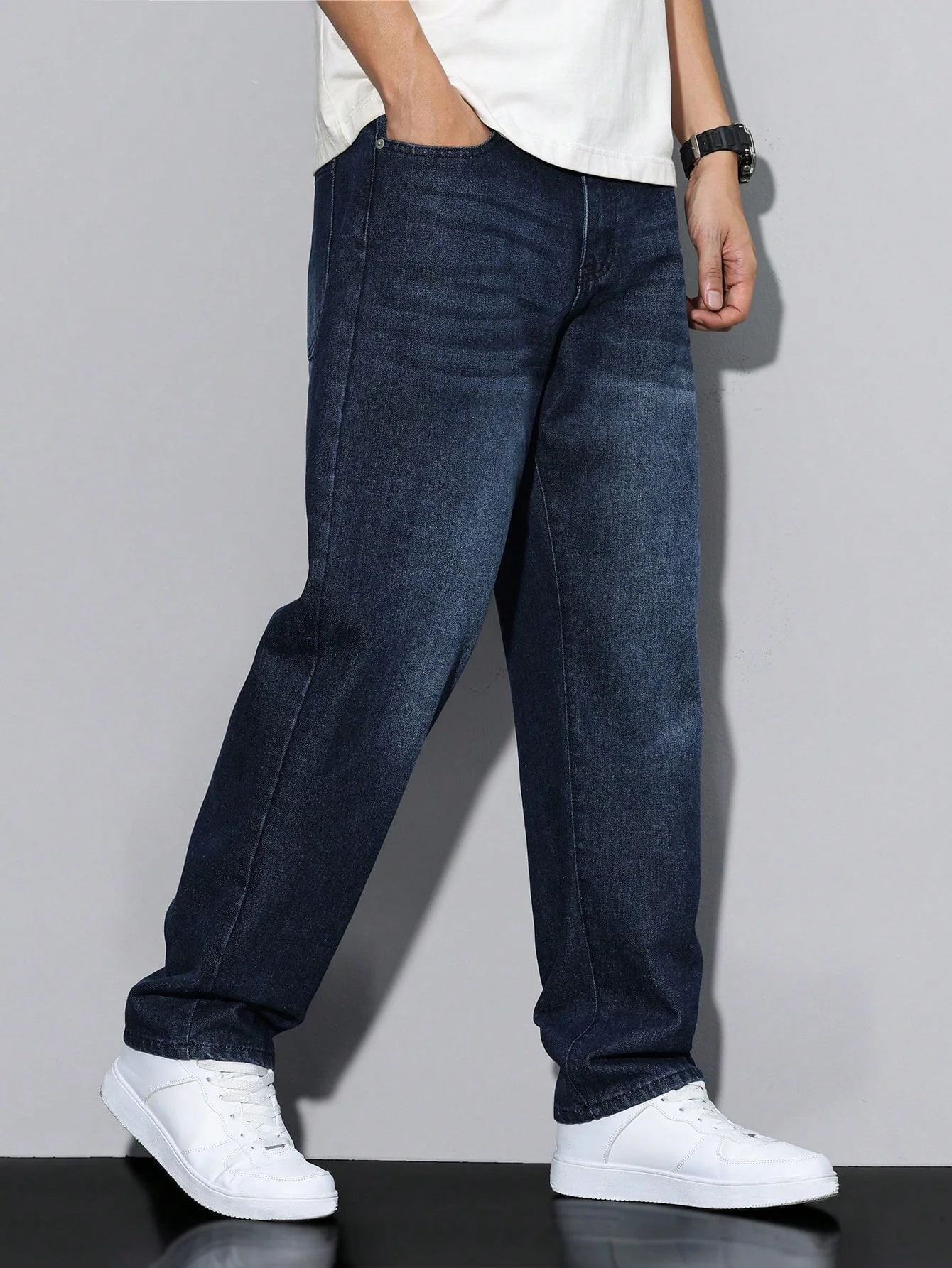 Raw Indigo Straight Fit Jeans - Image 6
