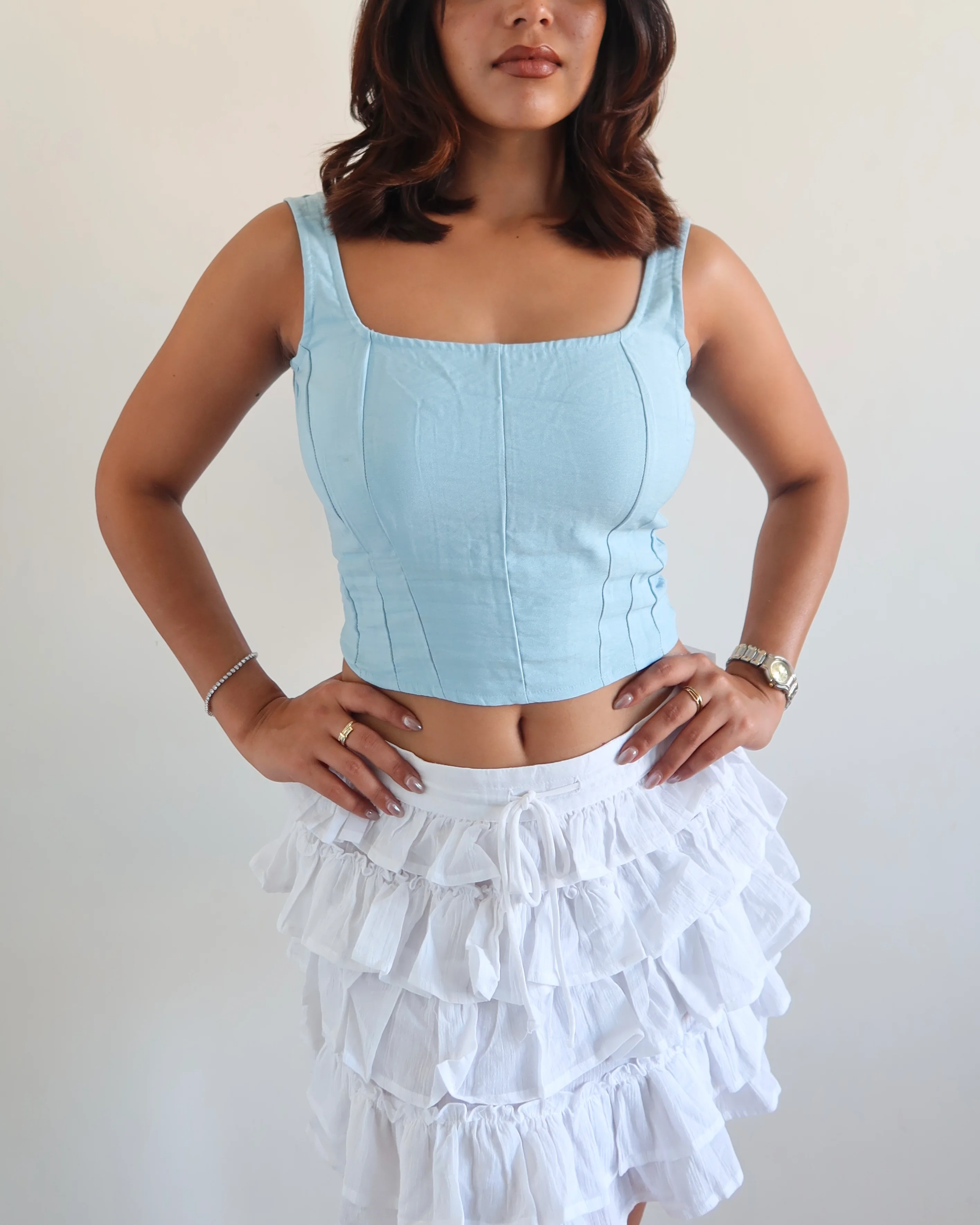 Refine Criss Cross Corset Top - Image 23