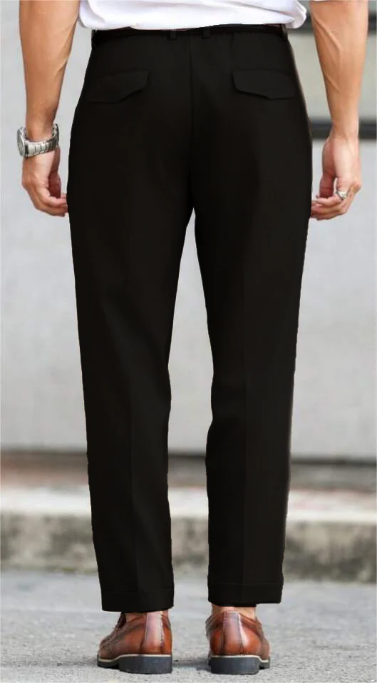 Refined Tailored Pleat Linen Pants - Image 11