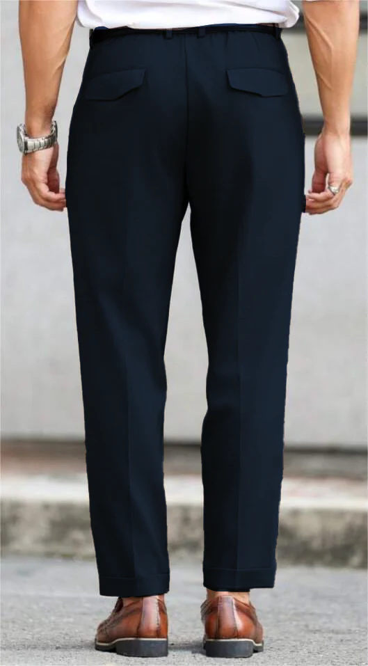Refined Tailored Pleat Linen Pants - Image 8