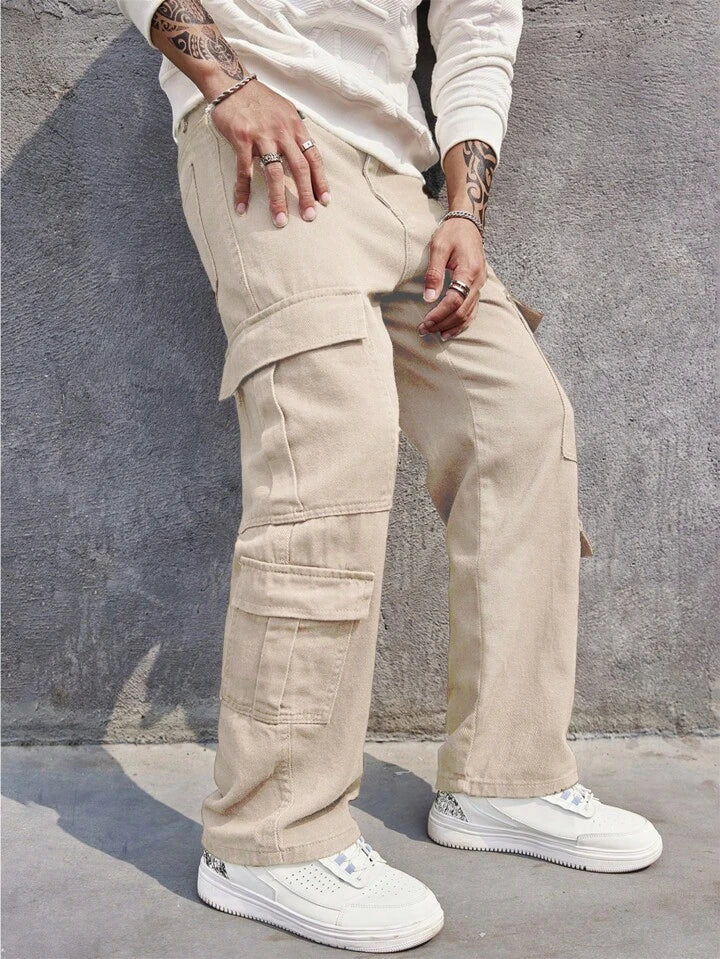 Sand Wash Nude Men Baggy Fit Cargo - Image 10