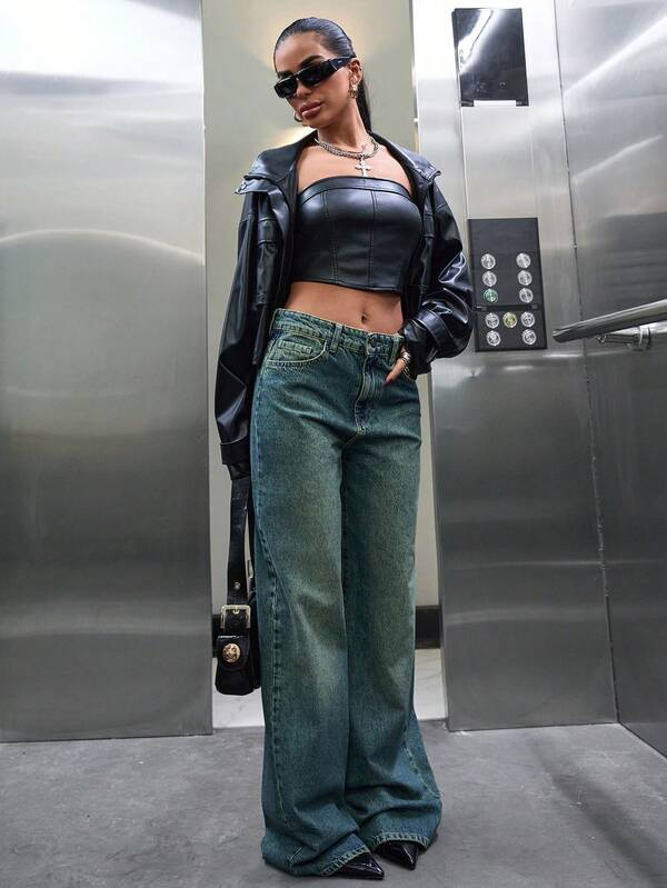 Shade Flow Wide Leg Jeans - Image 4