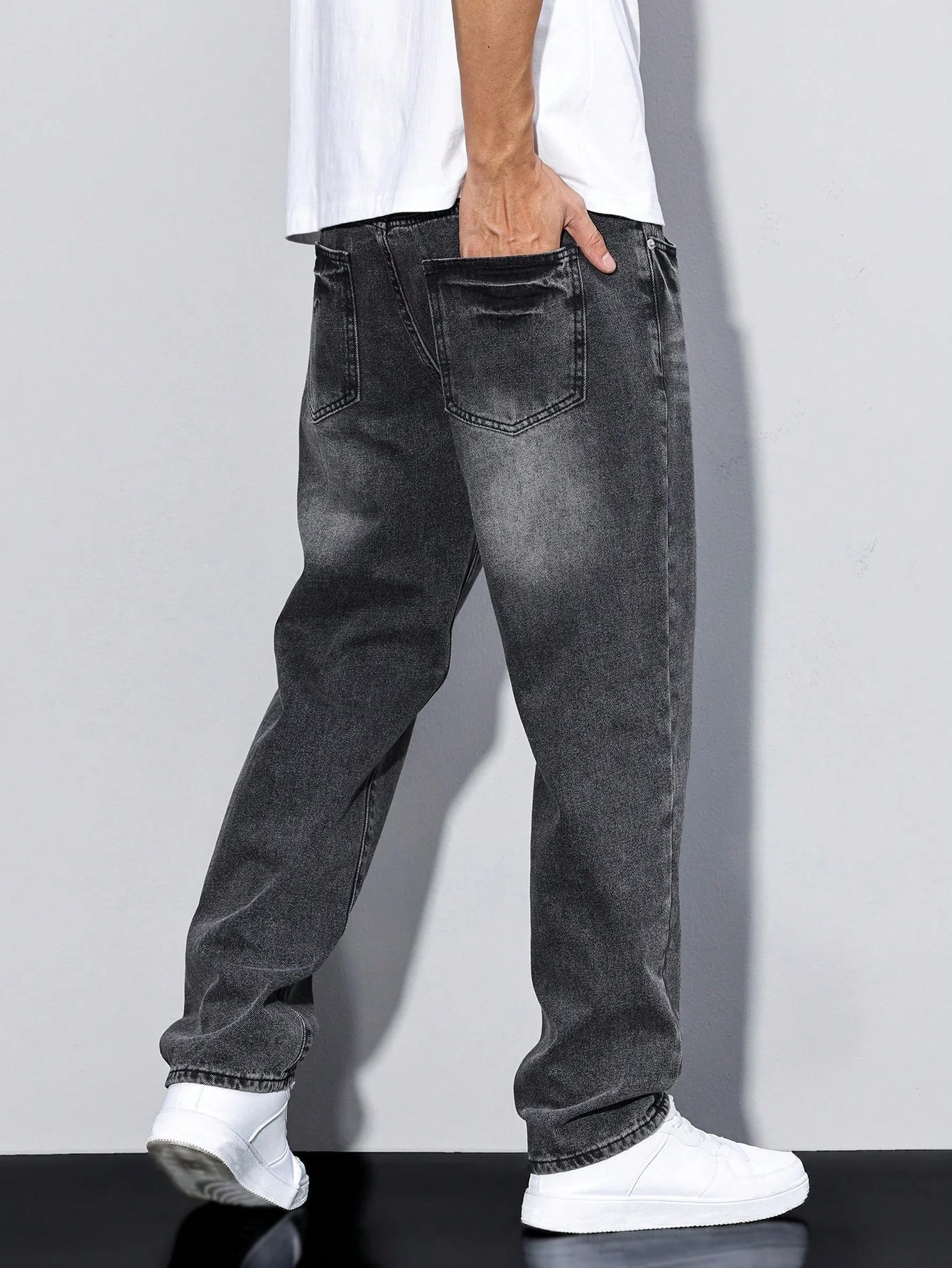 Shadow Crest Straight Fit Jeans - Image 3