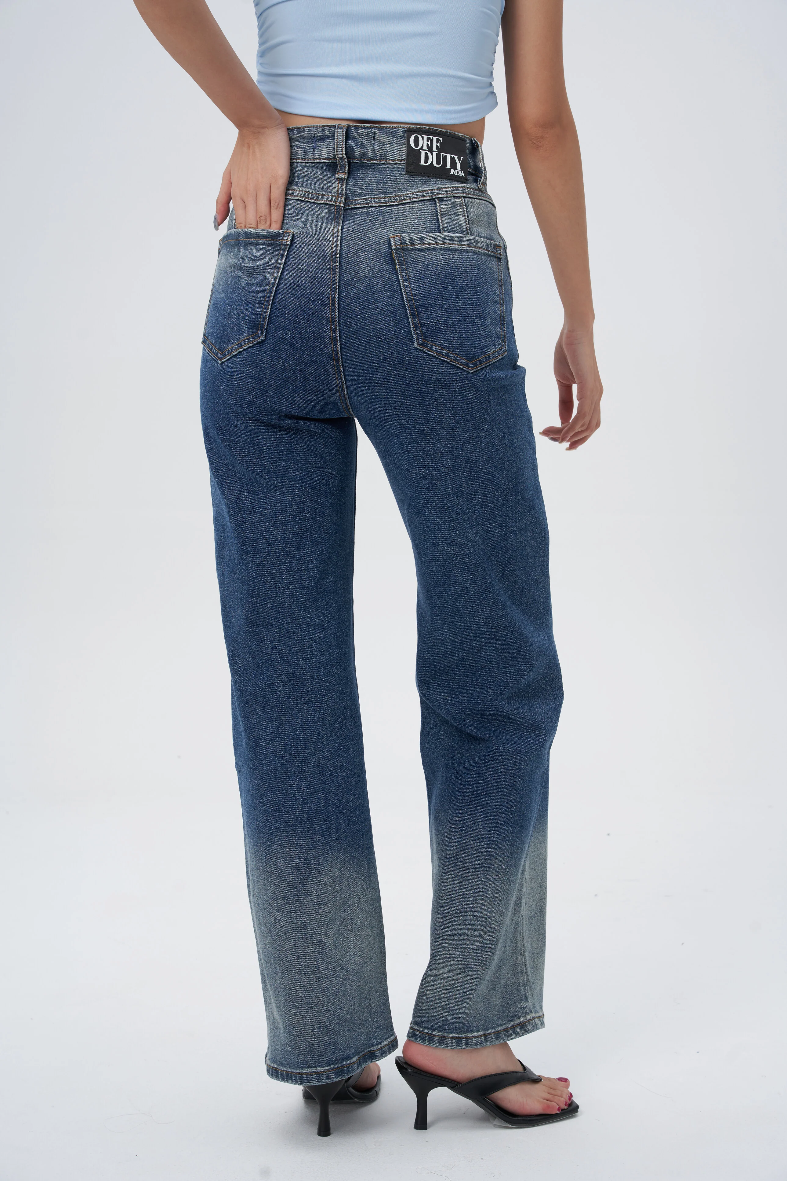 Shadow Indigo Ombre Straight Jeans - Image 4
