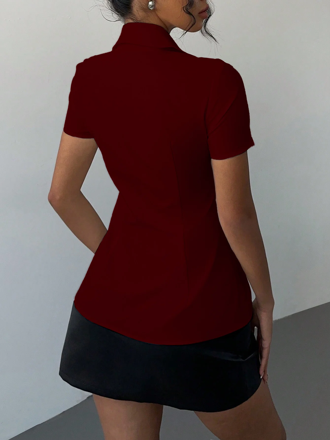 Snatched Fit Collar Shirt - Image 12