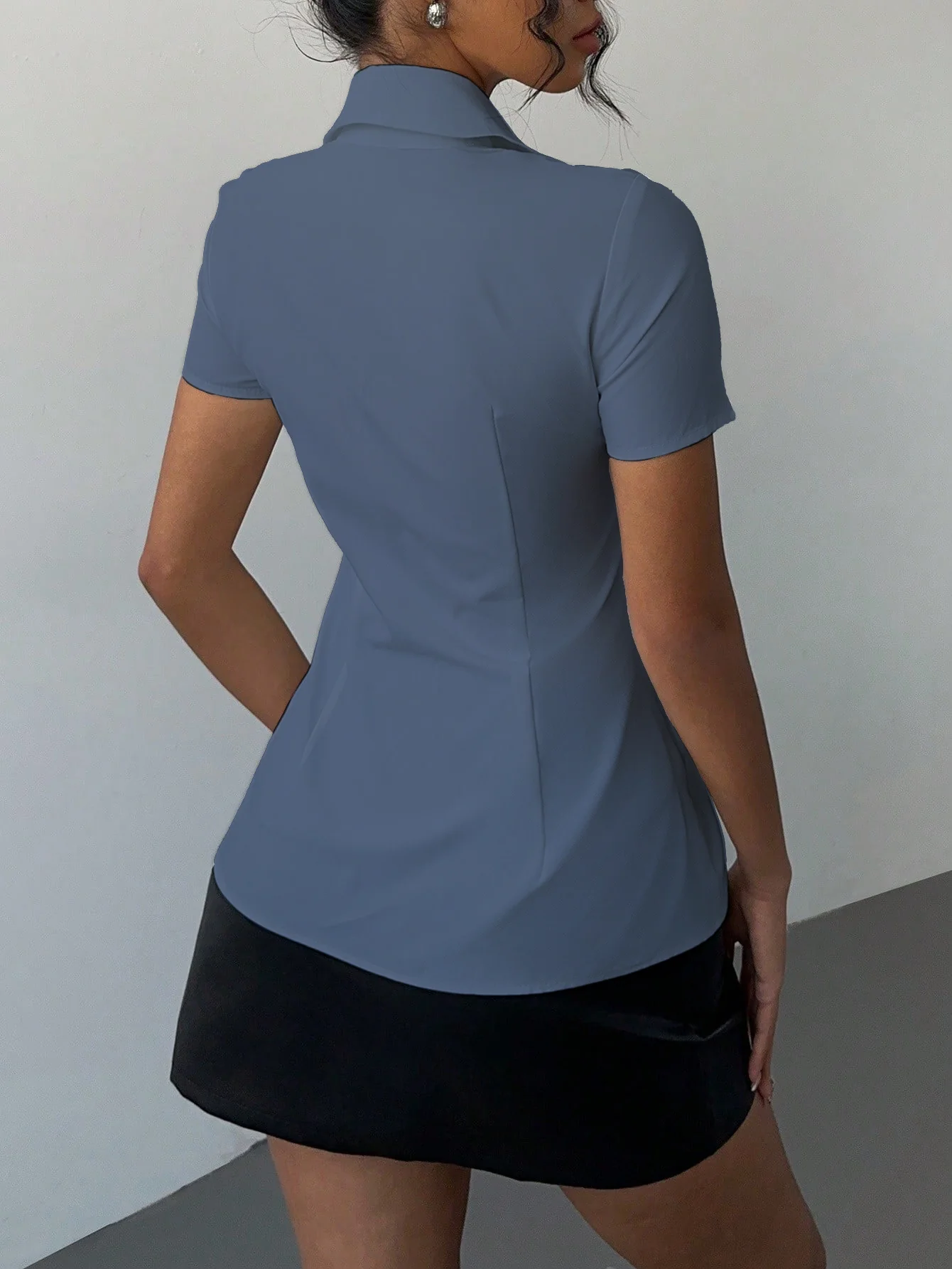 Snatched Fit Collar Shirt - Image 16