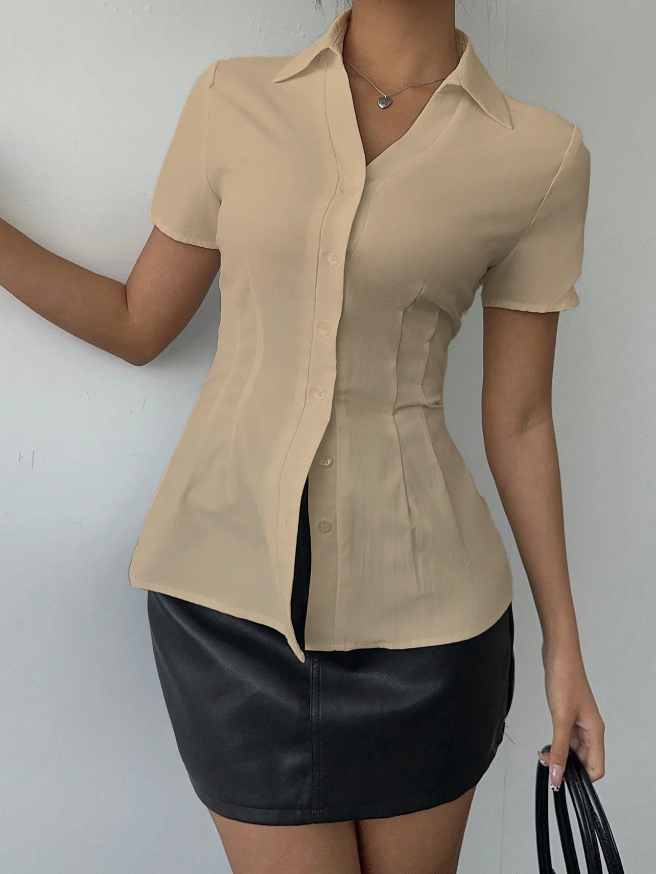 Snatched Fit Collar Shirt - Image 20