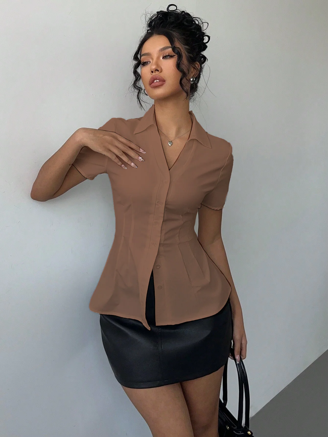 Snatched Fit Collar Shirt - Image 21