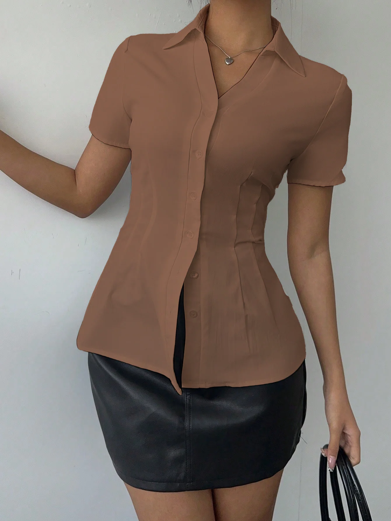 Snatched Fit Collar Shirt - Image 22