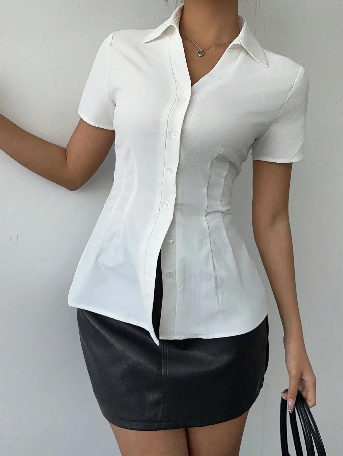 Snatched Fit Collar Shirt - Image 4