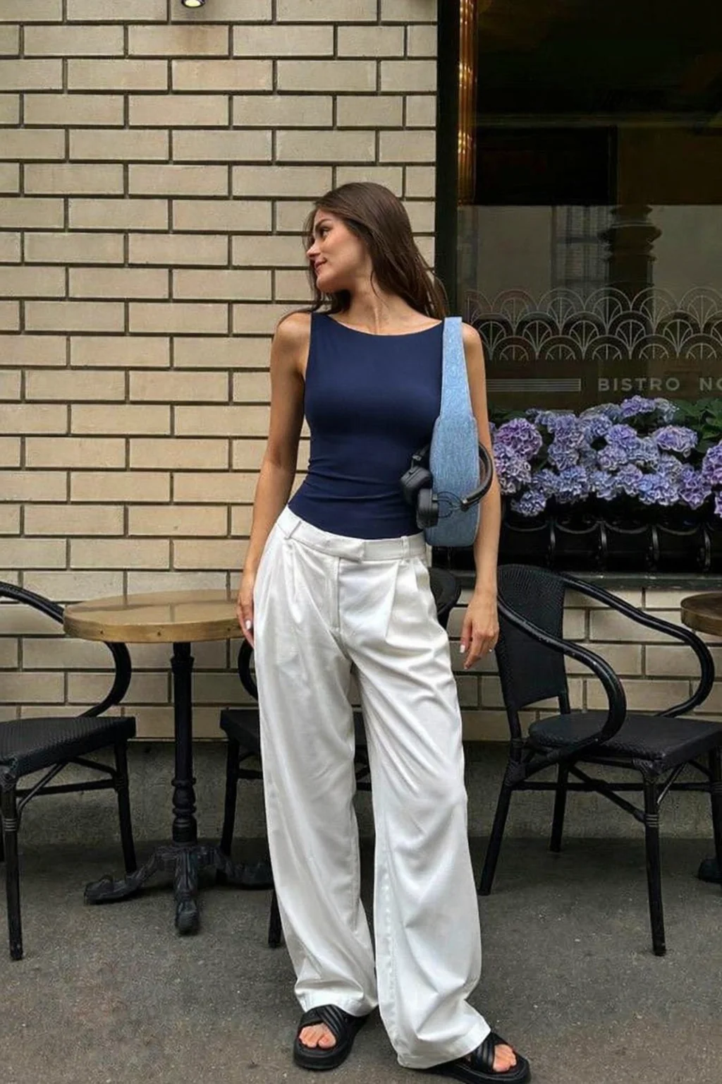 Soft Backless Boat Neck Tank Top - Image 26