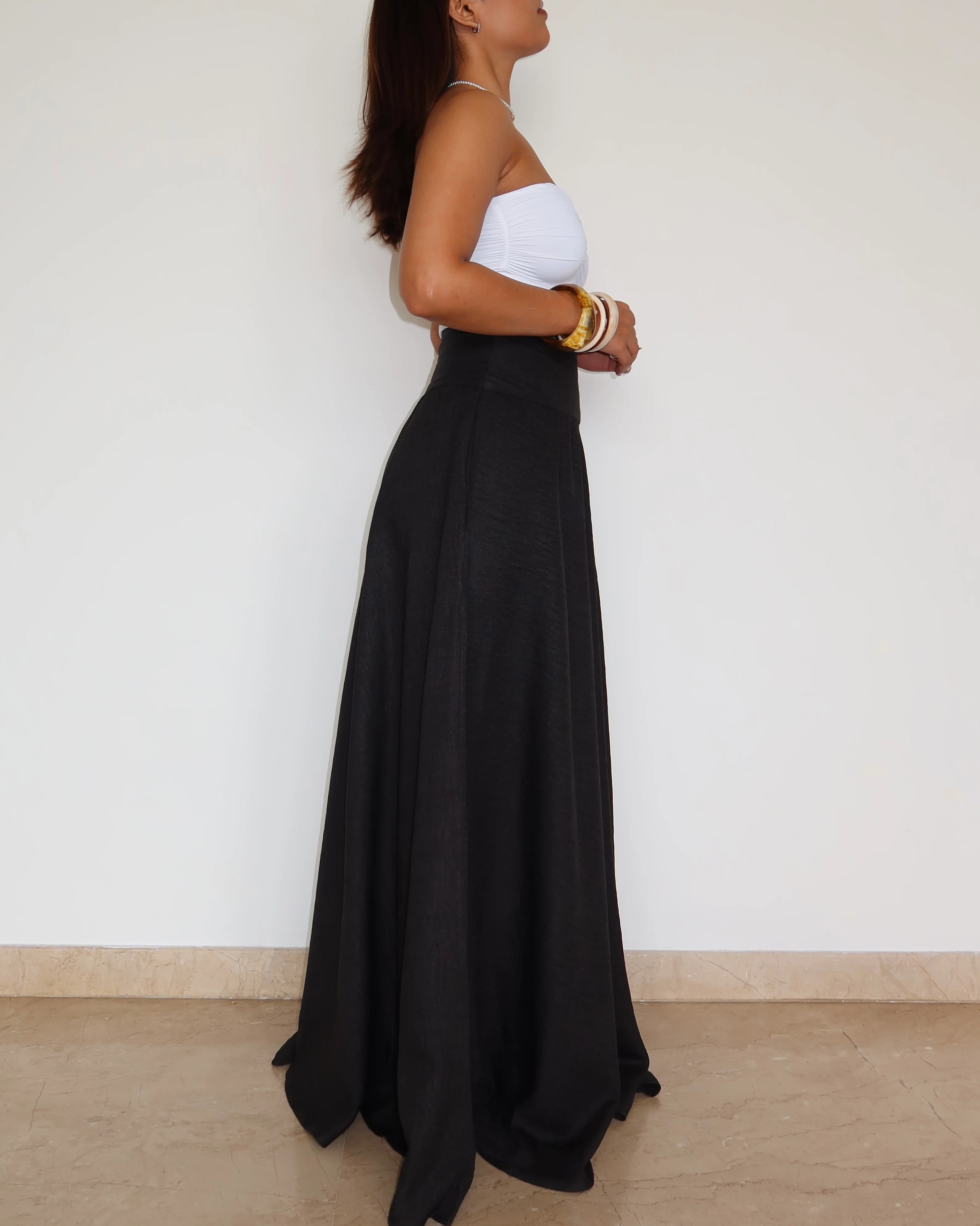 Soft Gathered Maxi Skirt - Image 3