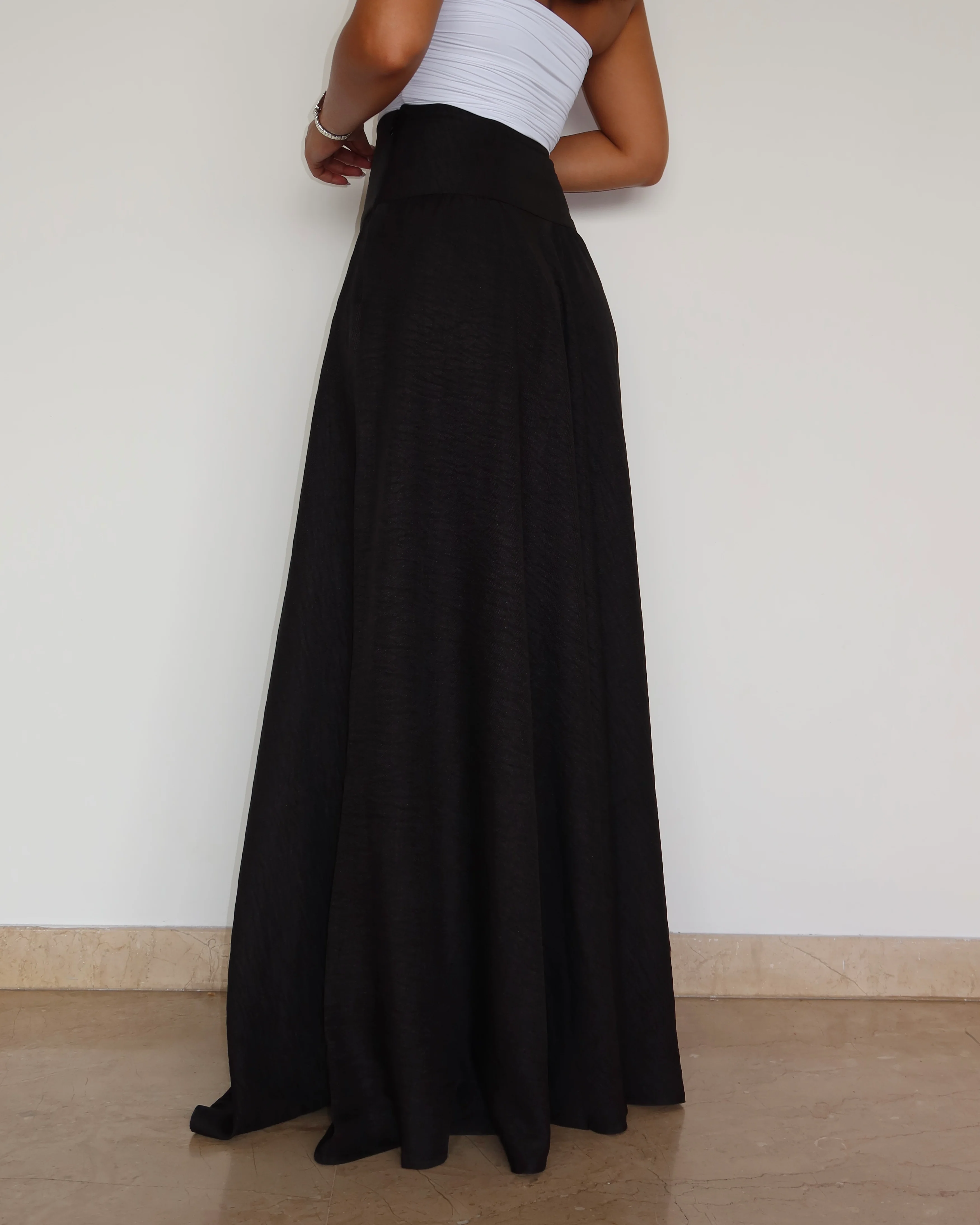 Soft Gathered Maxi Skirt - Image 4