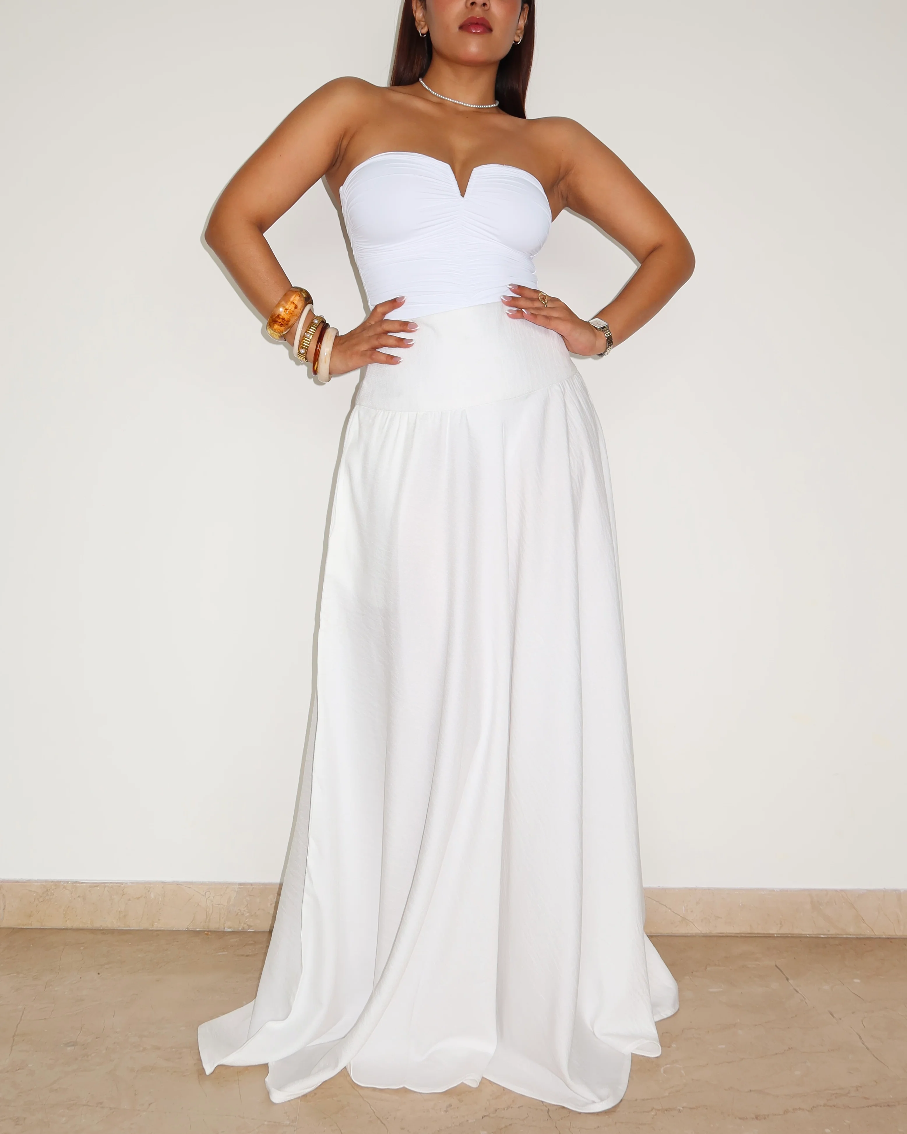 Soft Gathered Maxi Skirt - Image 8