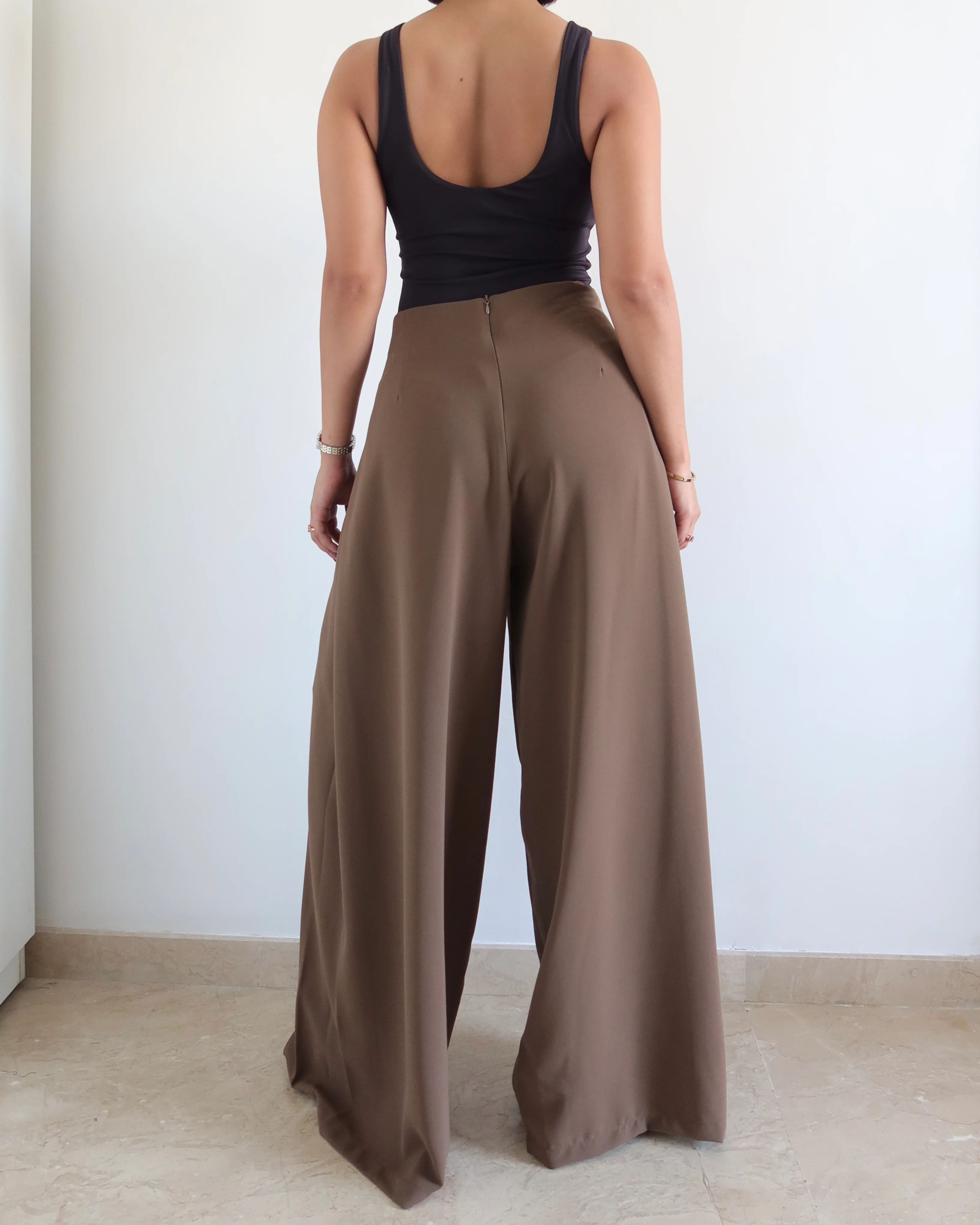 Soft Structure Side Draped Trousers - Image 10