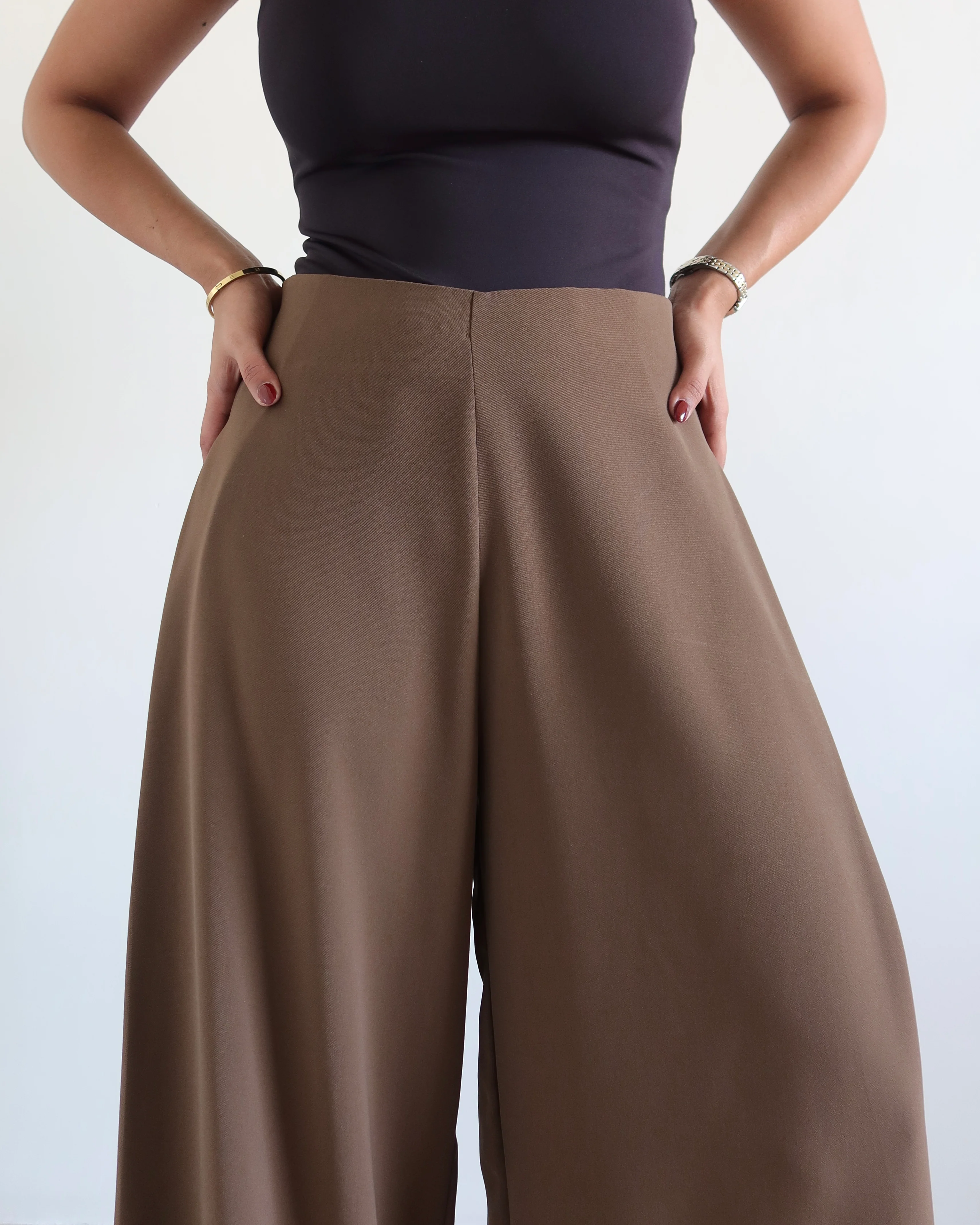 Soft Structure Side Draped Trousers - Image 13
