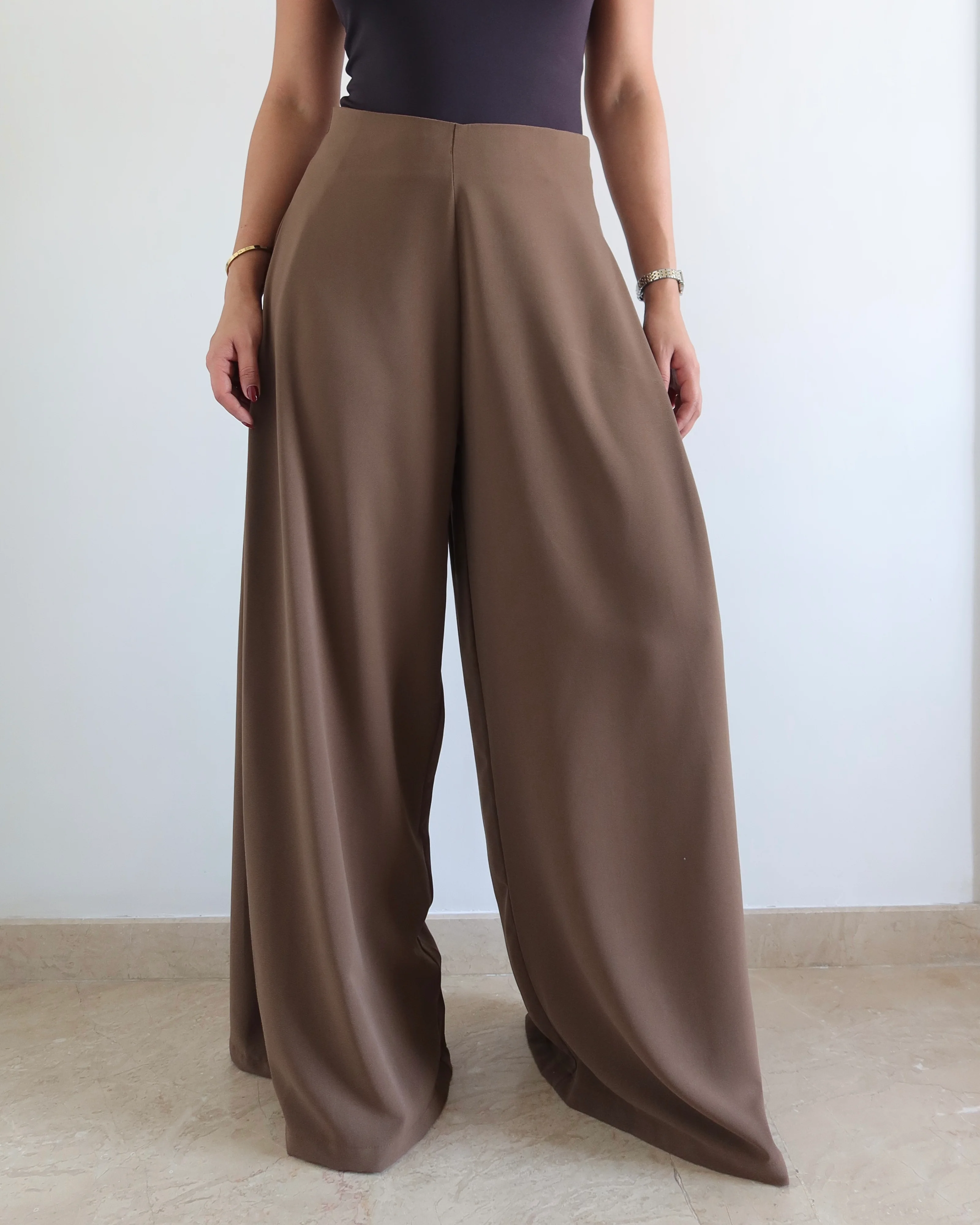 Soft Structure Side Draped Trousers - Image 9
