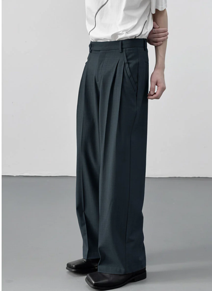 Spanish Cut Pleated Pants - Image 3