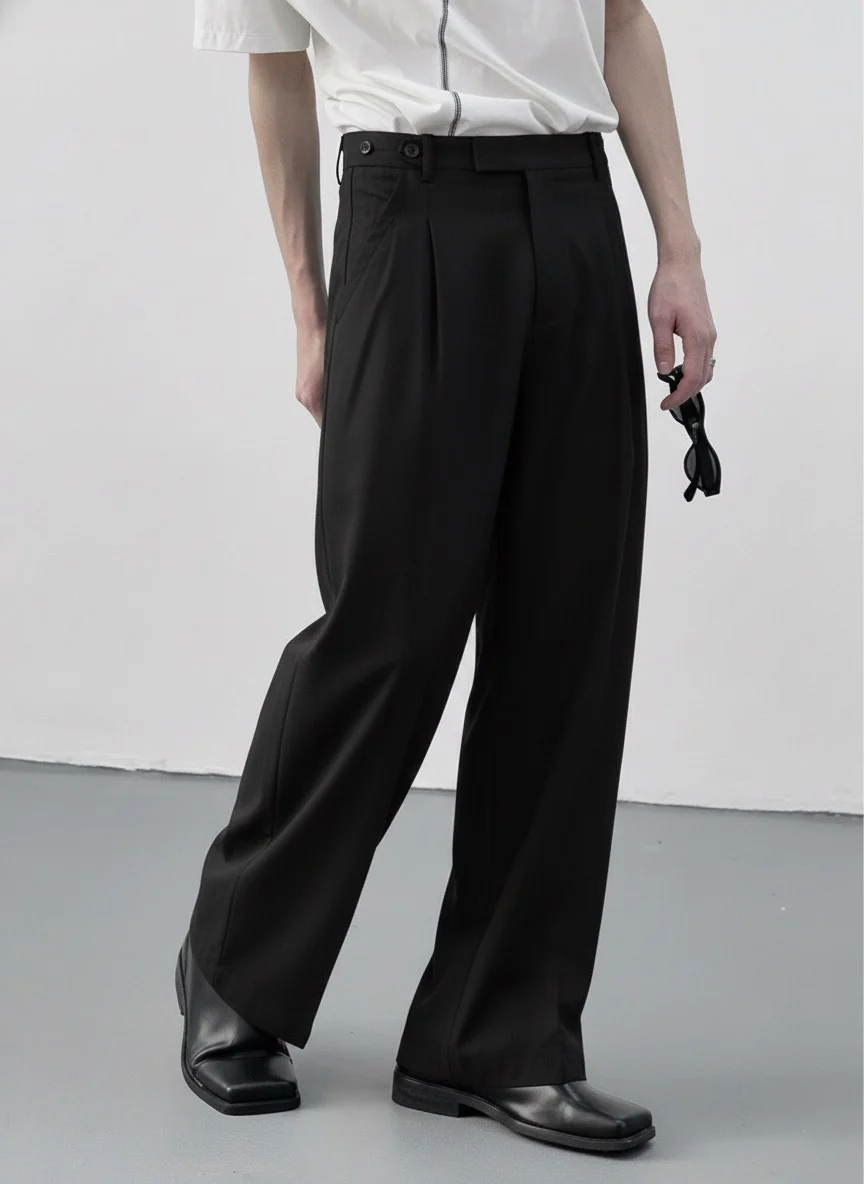 Spanish Cut Pleated Pants - Image 7