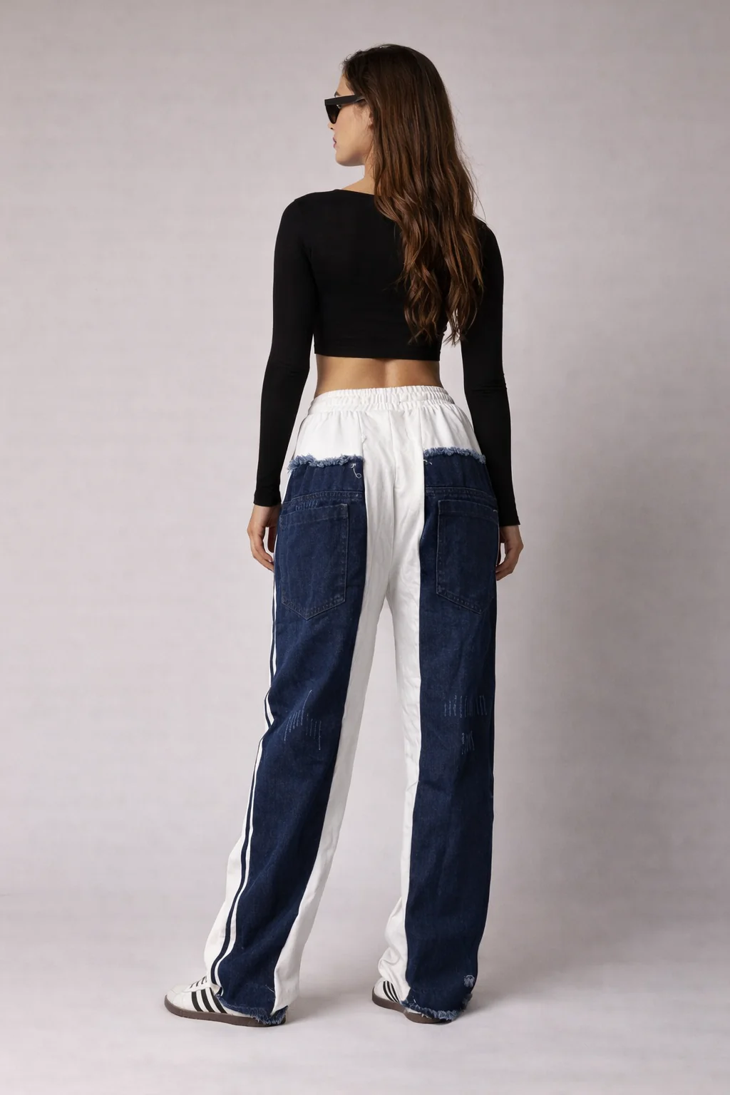 Dual Personality Denim Joggers - Image 7
