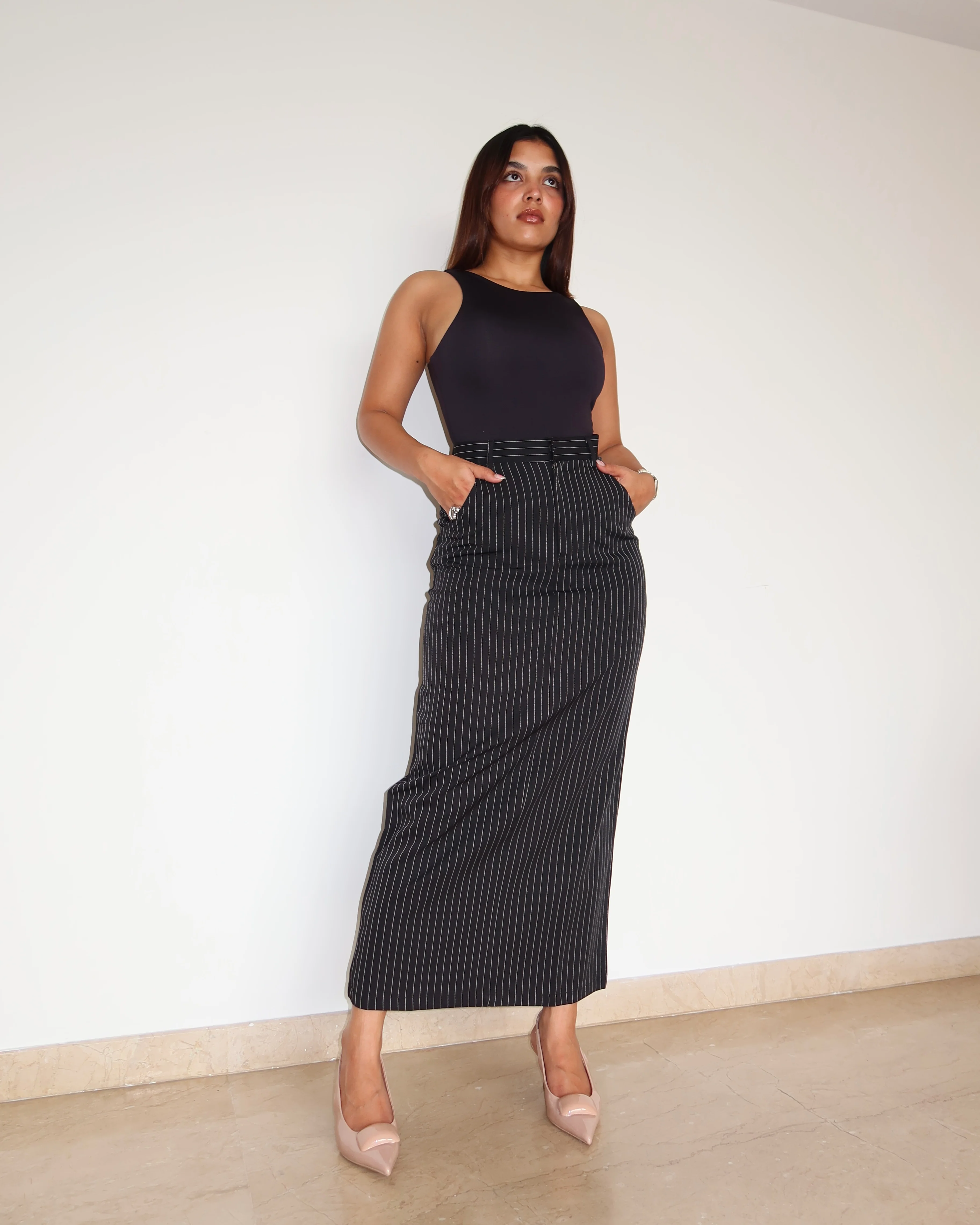 Stripe Statement Skirt - Image 9
