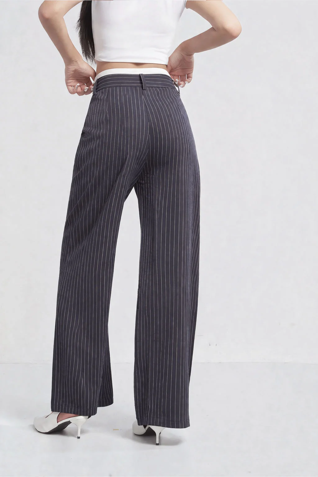 Striped Boxer Wide Leg Trousers - Image 23