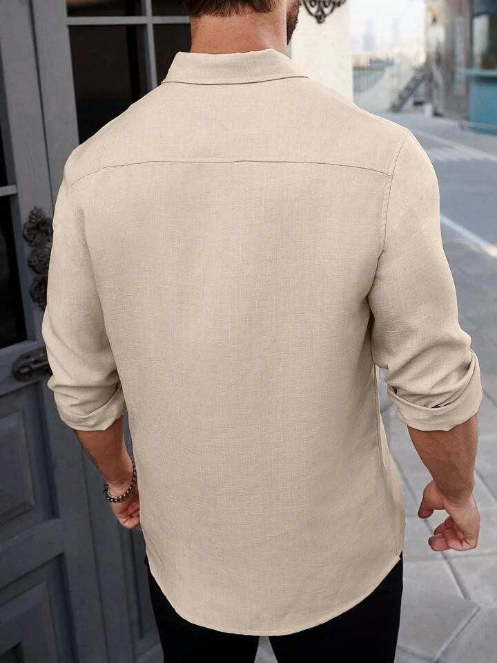 Super Soft Linen Long Sleeve Shirt - Image 10