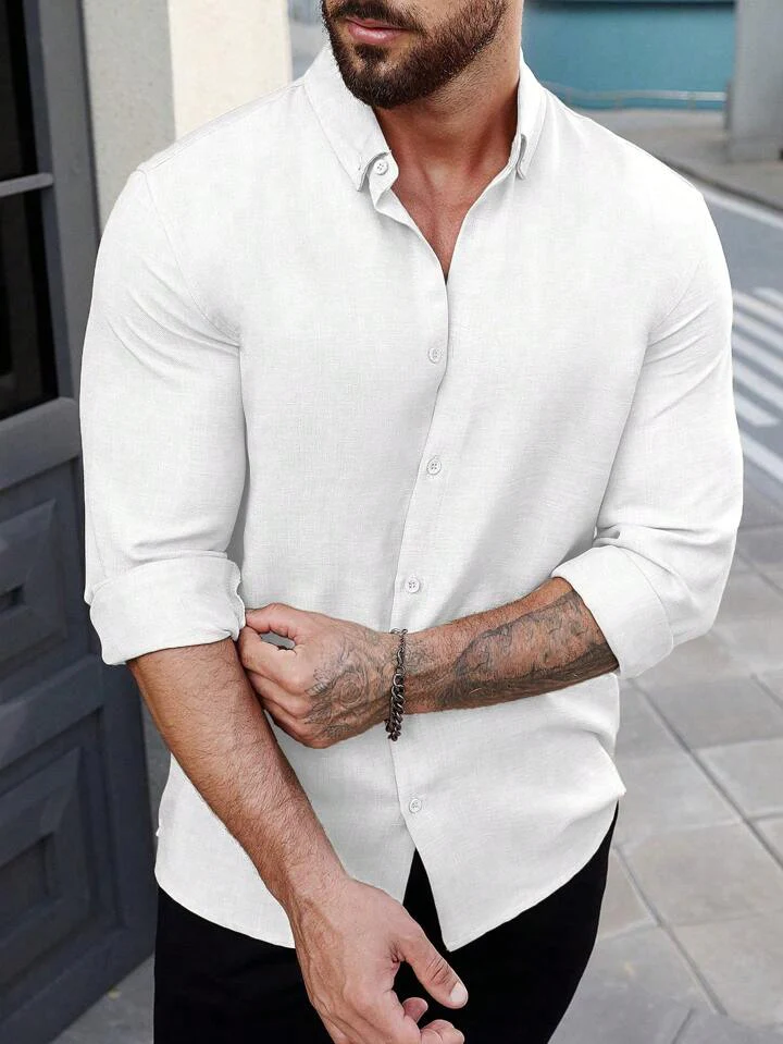 Super Soft Linen Long Sleeve Shirt - Image 20