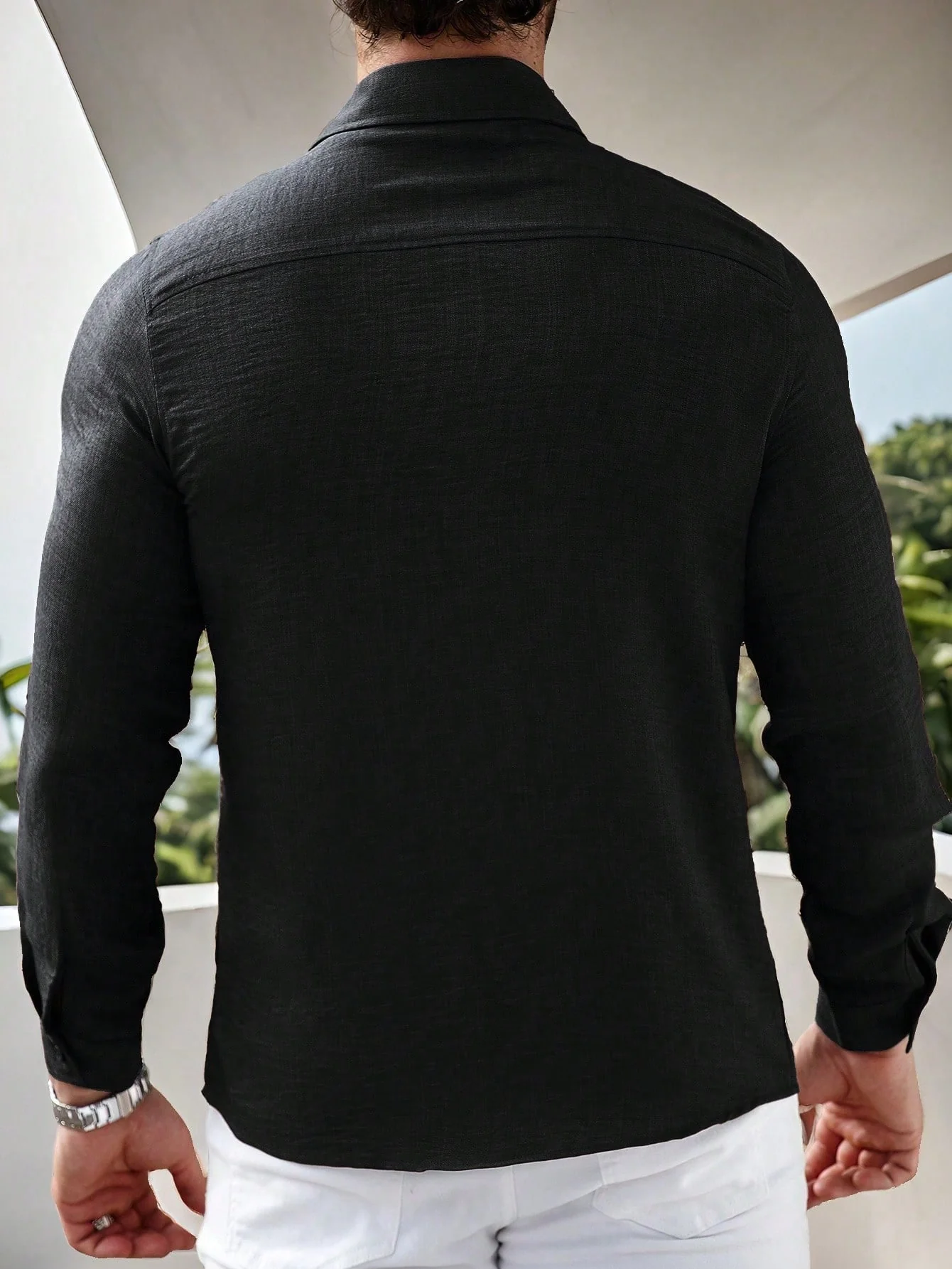 Super Soft Linen Long Sleeve Shirt - Image 40