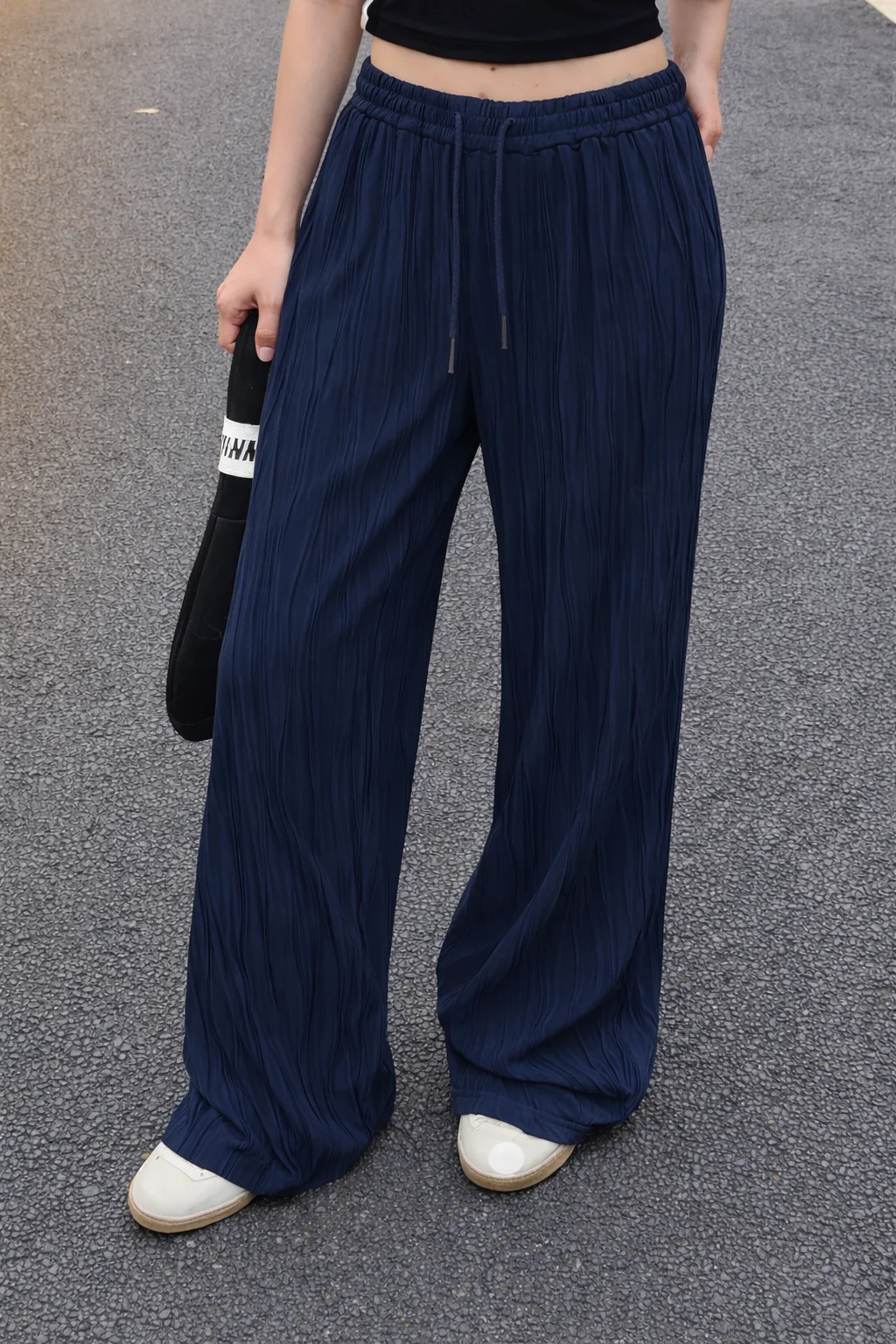 Surface Wave Texture Baggy Joggers - Image 3