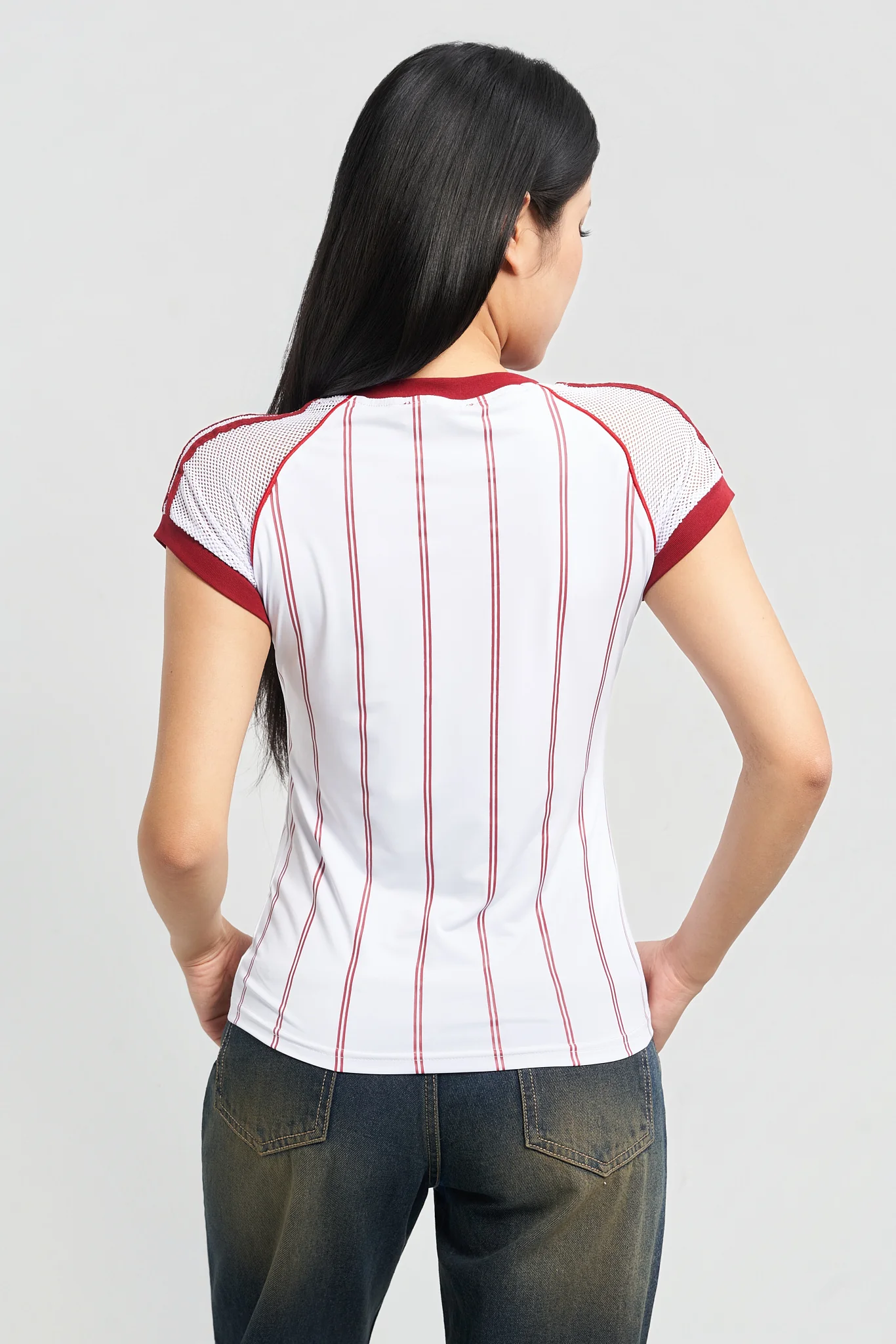 The Playfield Mesh Sleeve Top - Image 9